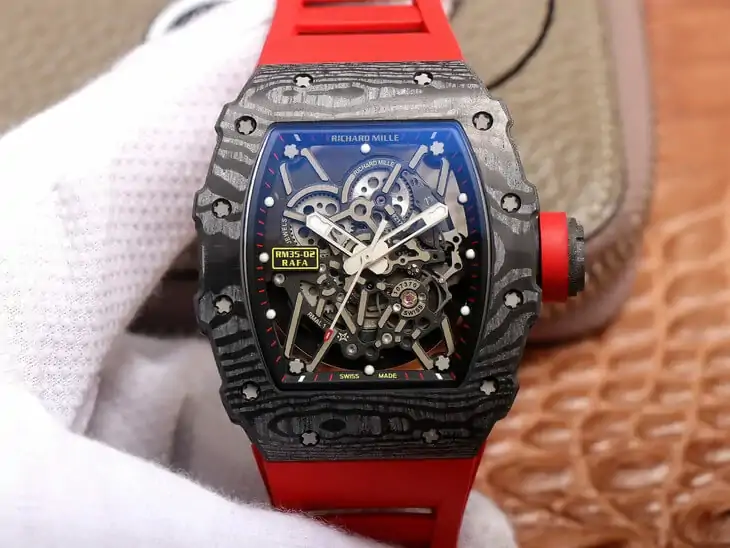 Richard Mille RM35-02 ZF Factory Red Rubber Strap