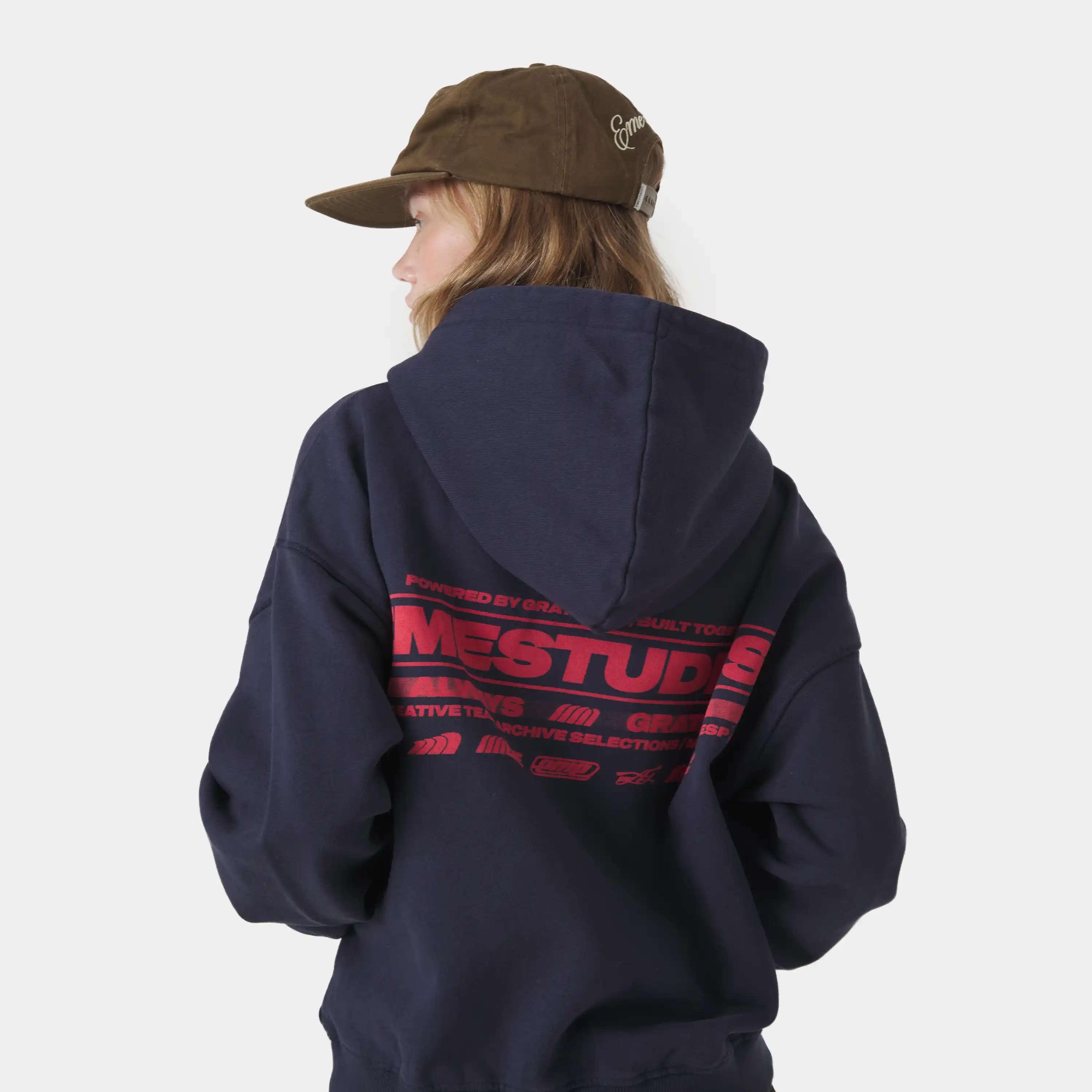West Navy Oversized Hoodie