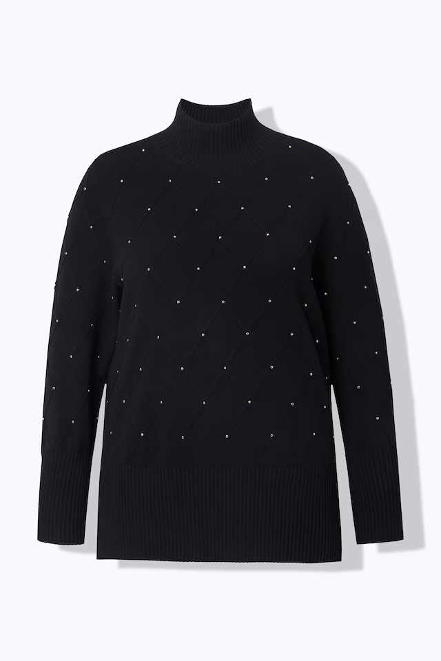 Decorative Grommet Long Sleeve Sweater