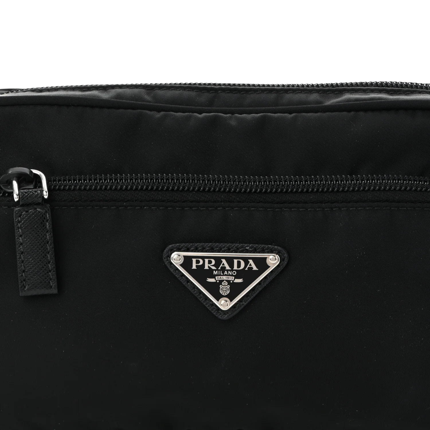 Re-Nylon Saffiano Belt Bag Black