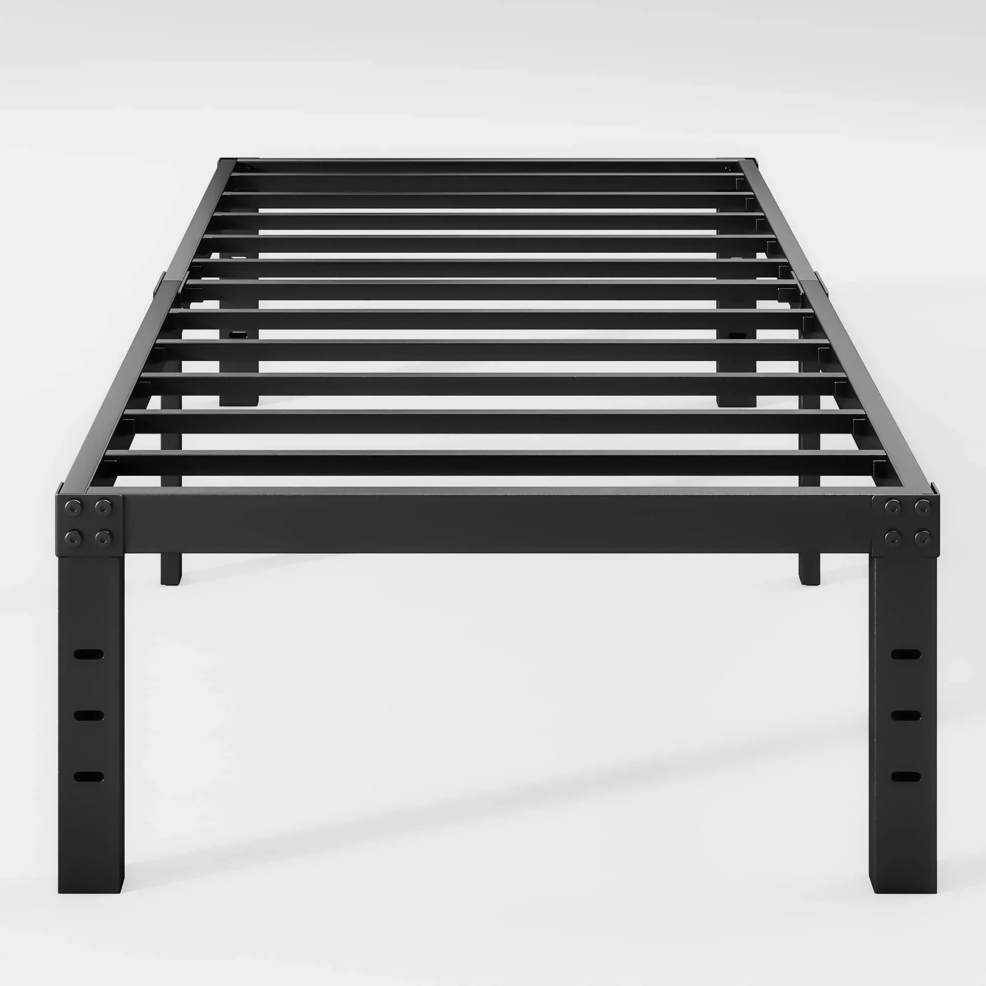 COMASACH 14 Twin-XL Metal Platform Bed Frame, Heavy Duty Mattress Foundation, Easy Assembly, No Box Spring Needed