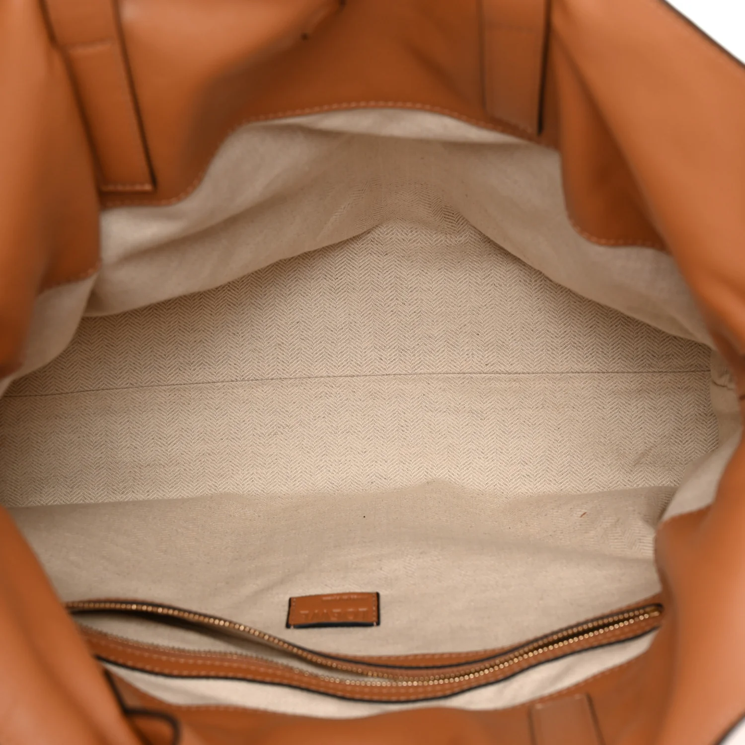 Calfskin Large Flamenco Knot Bag Warm Desert