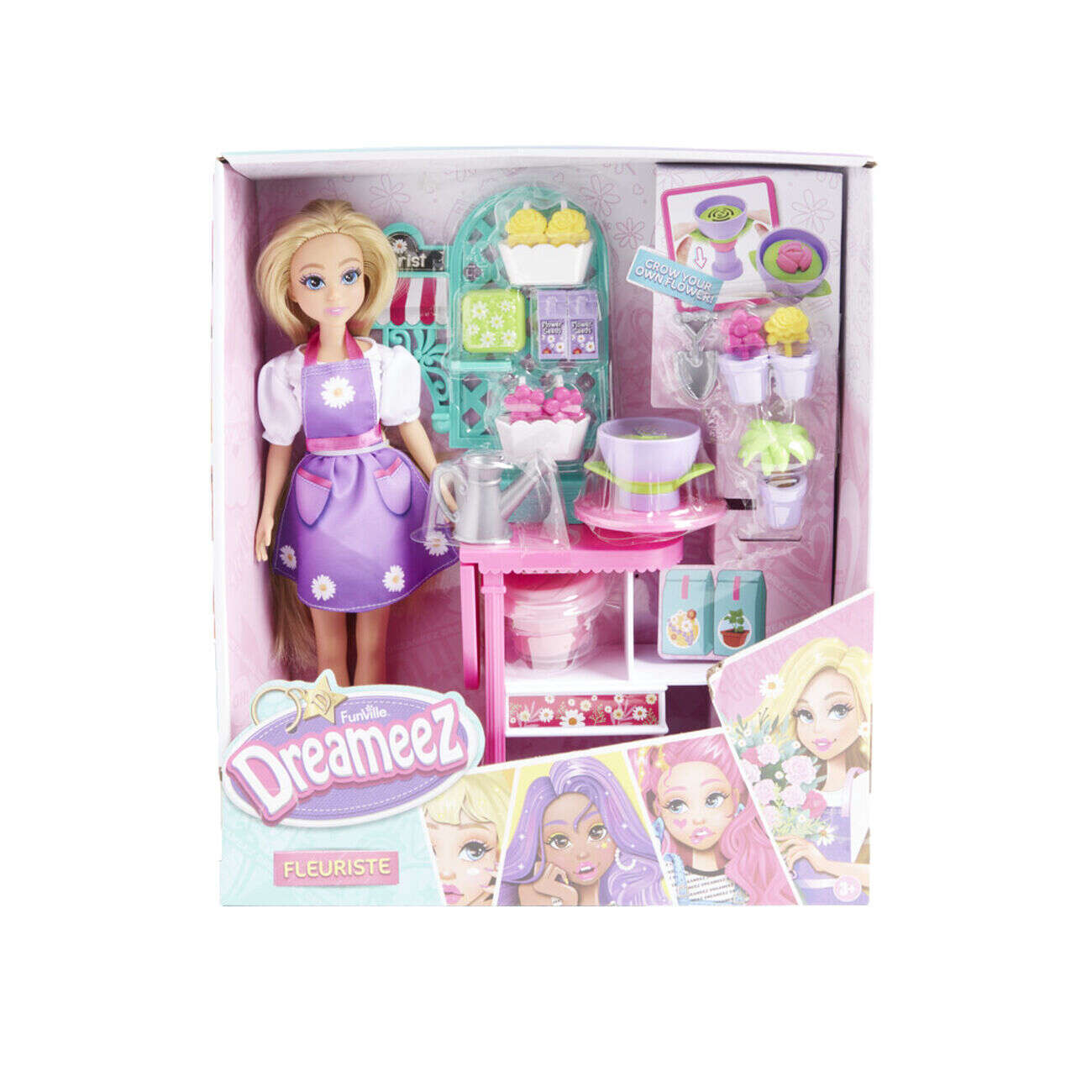 Poupée mannequin avec accessoires fleuristes