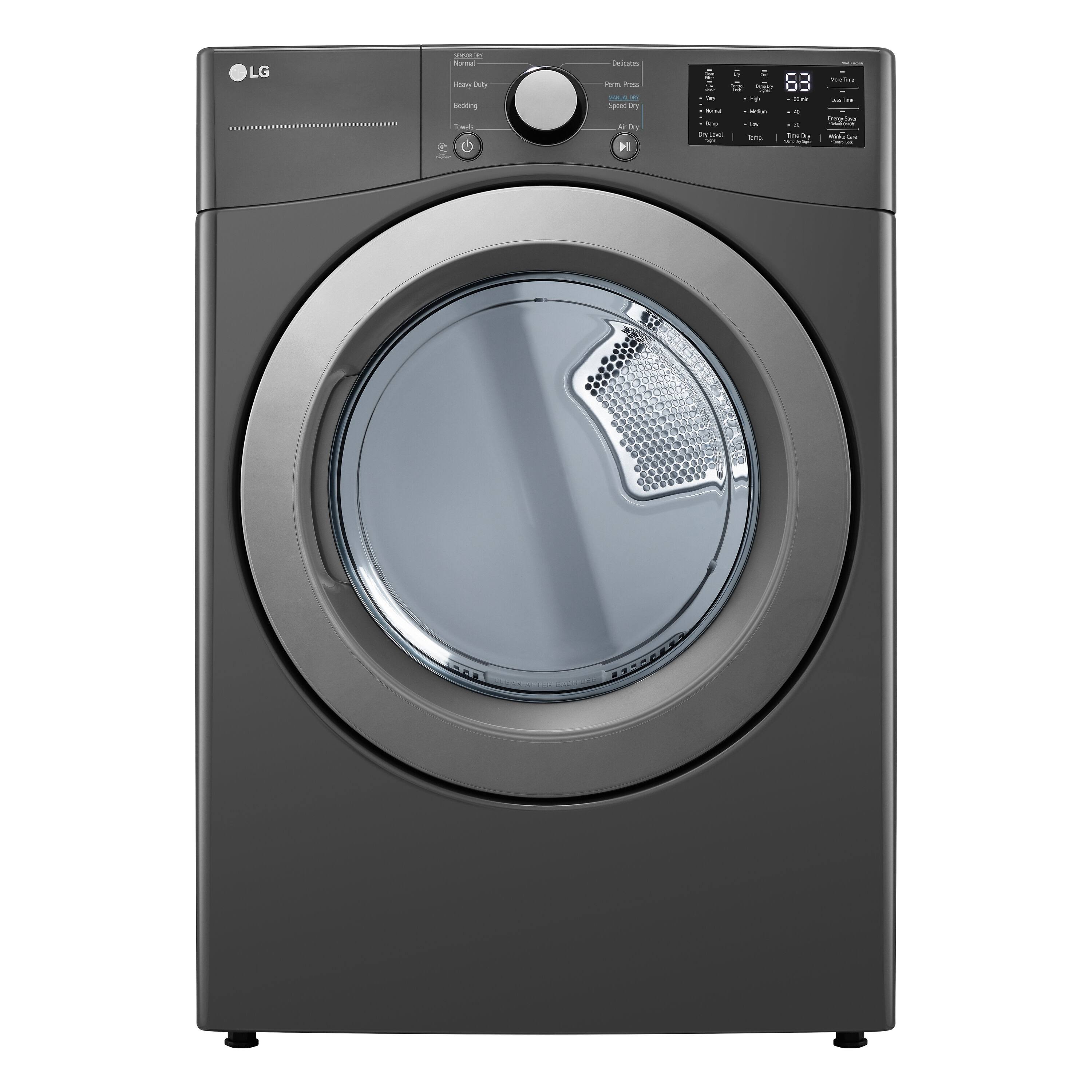 LG DLE3470M 7.4 Cu.Ft. Ultra Large Capacity Electric Dryer