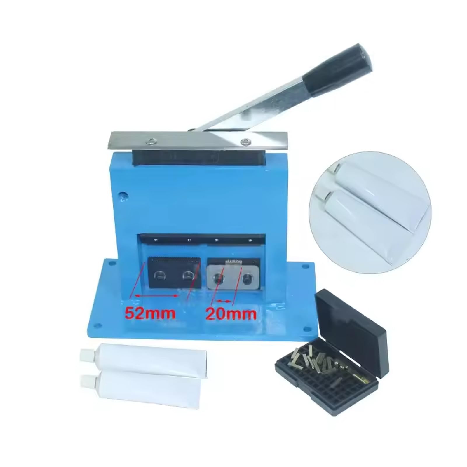 Manual Tube Crimping Sealing Machine, Can Emboss 2 Patterns, Manual Tube Sealing Machine, with Date Letter Coder