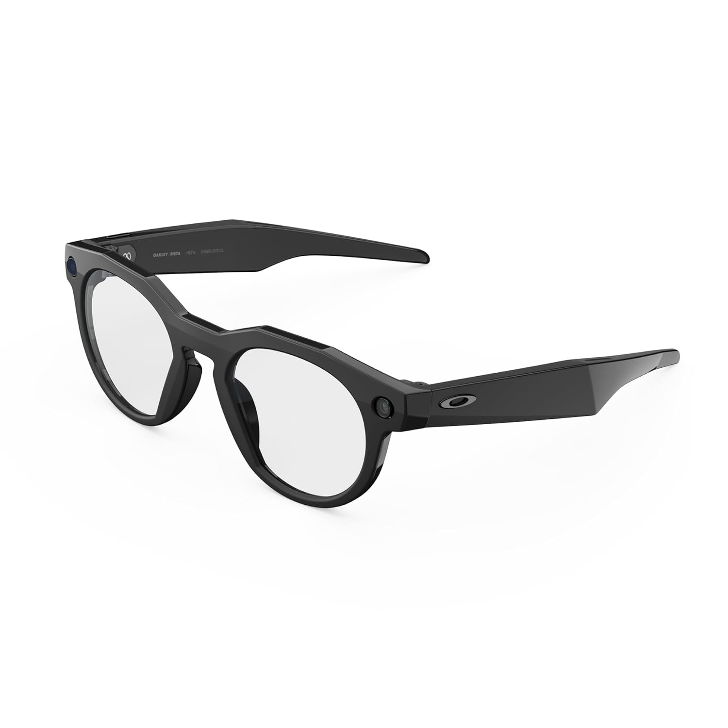 Oakley Meta HSTN  Black | Smart AI Glasses for Men  Women — Performance for Sports  Athletes — Camera  Audio  Video — 8 Hour Battery — 3K HD Resolution — Clear Lenses