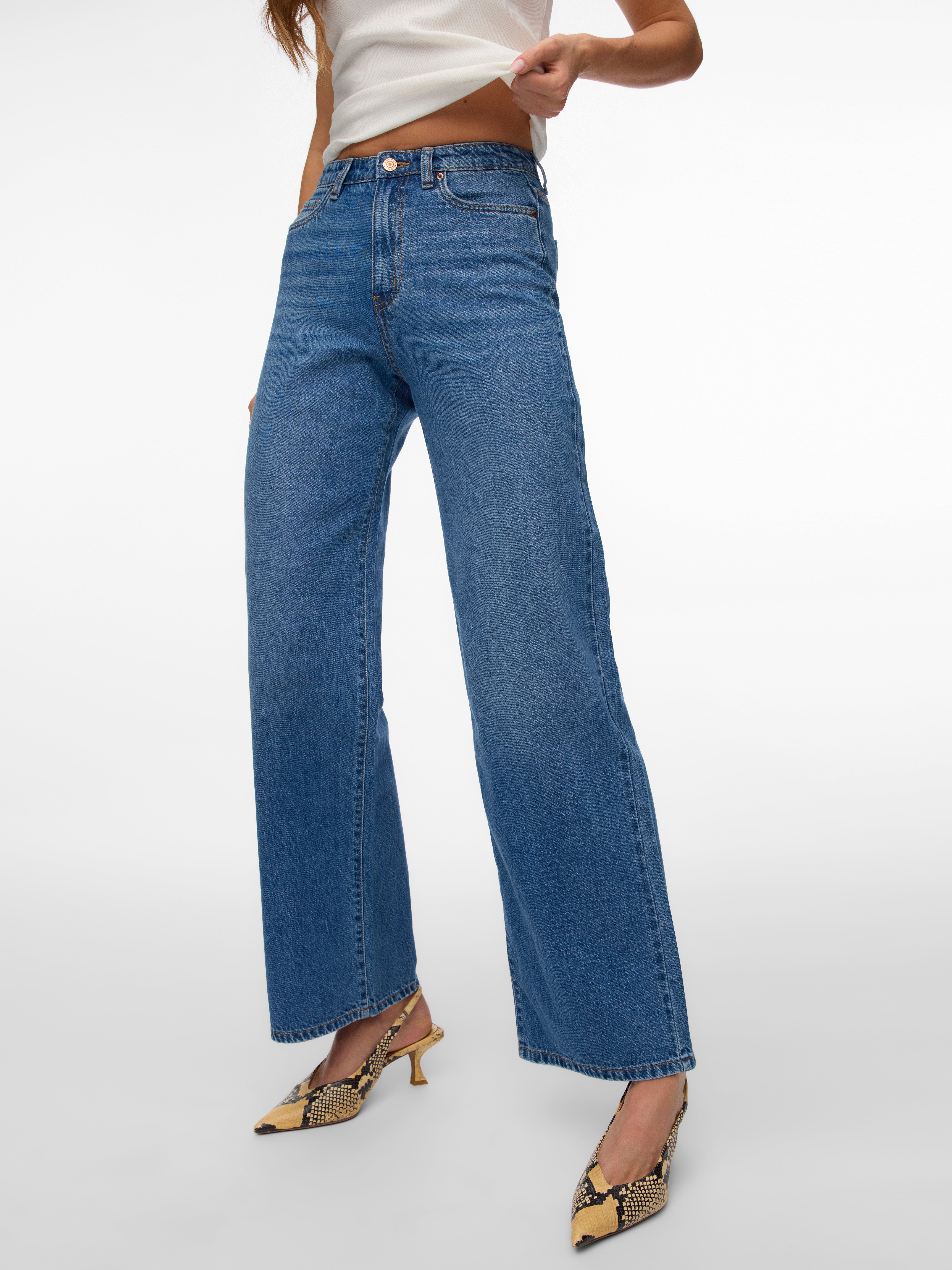 VERO MODA® VMVEGA High rise Wide Leg Fit Jeans