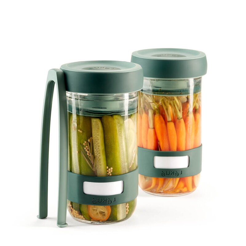 Pickles Kit startsett for sylting 3 deler grønn