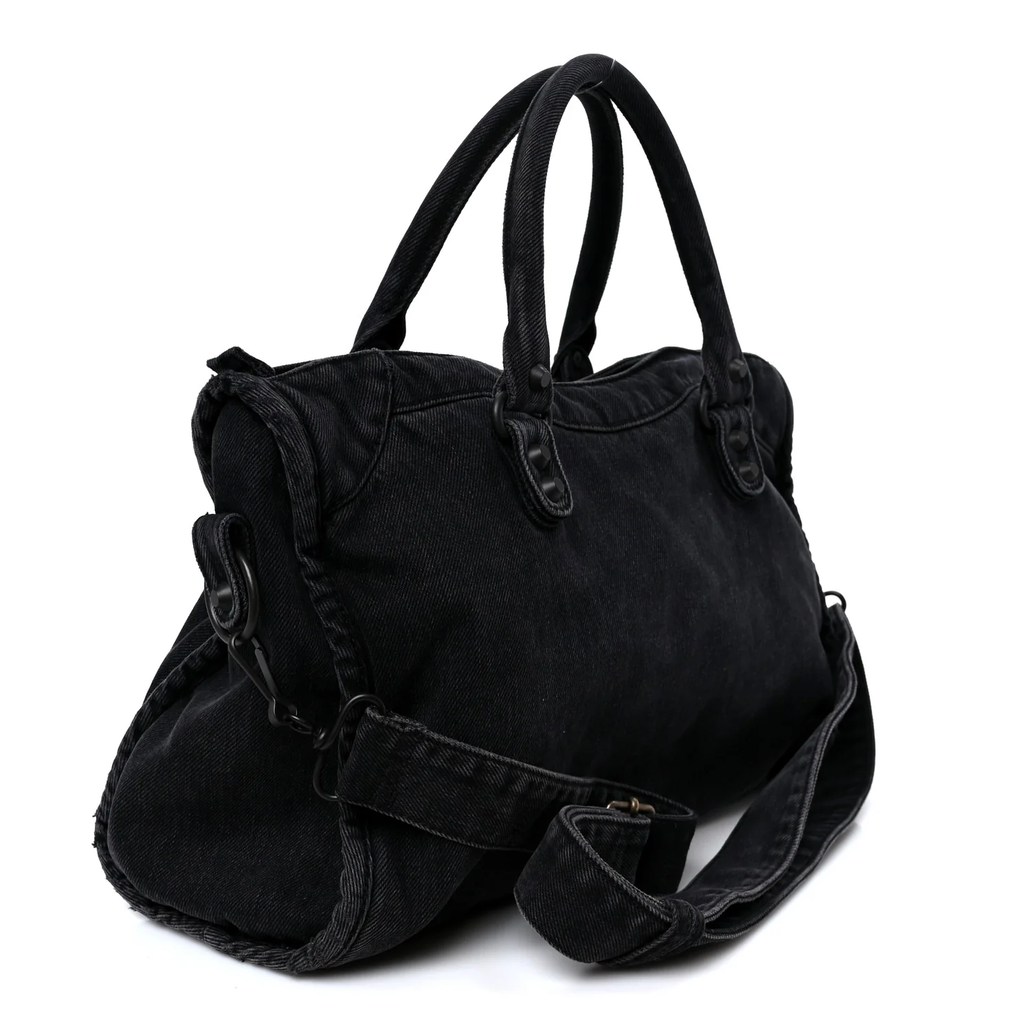 Washed Denim Classic Hardware Medium Le City Black
