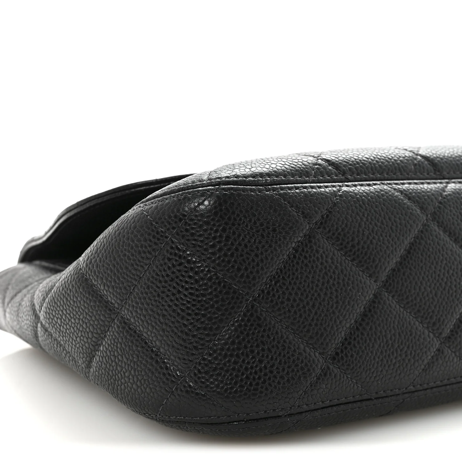 Caviar Quilted Jumbo Single Flap Black