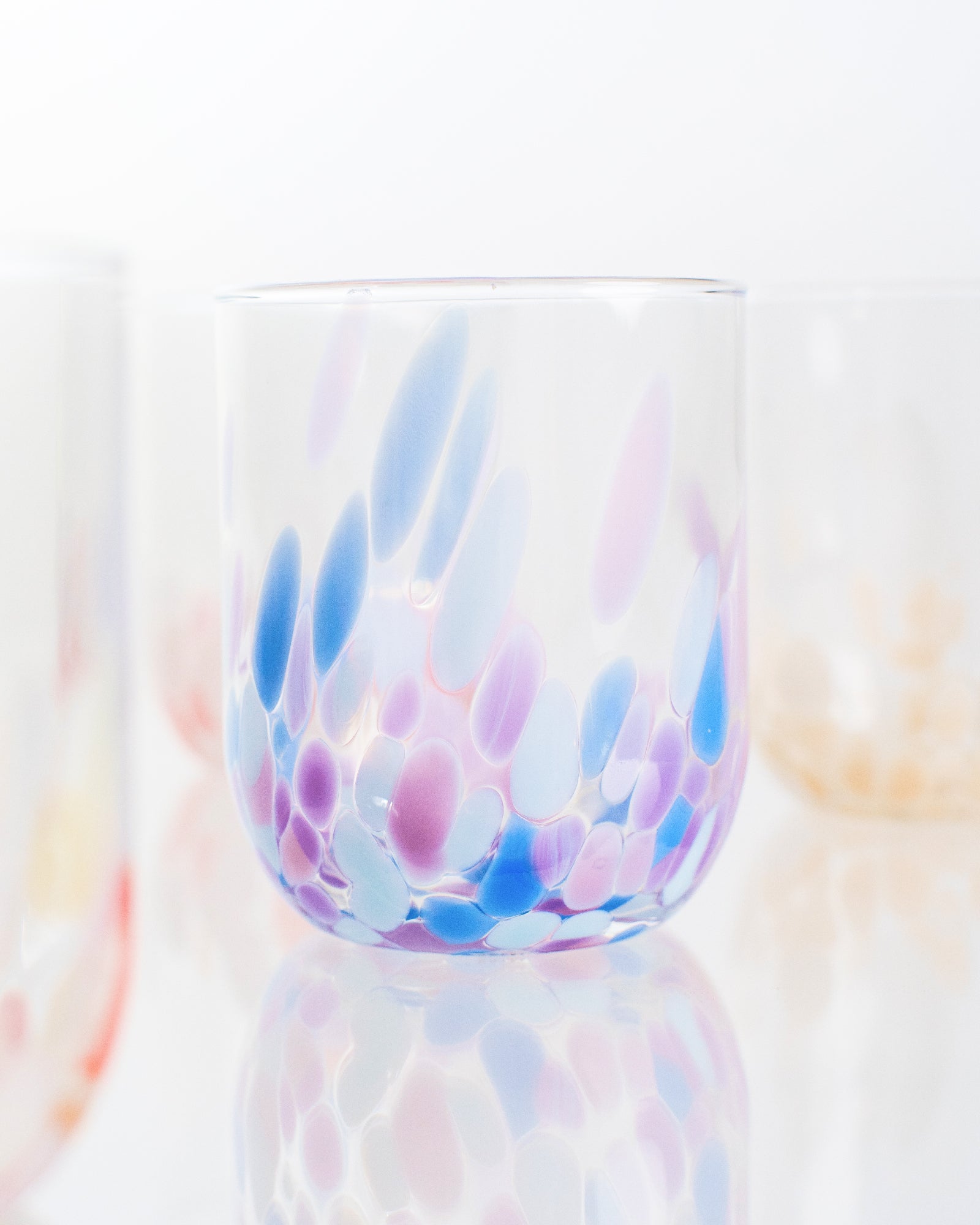 ALEGRIA - LARGE GLASS PURPLE BLUE