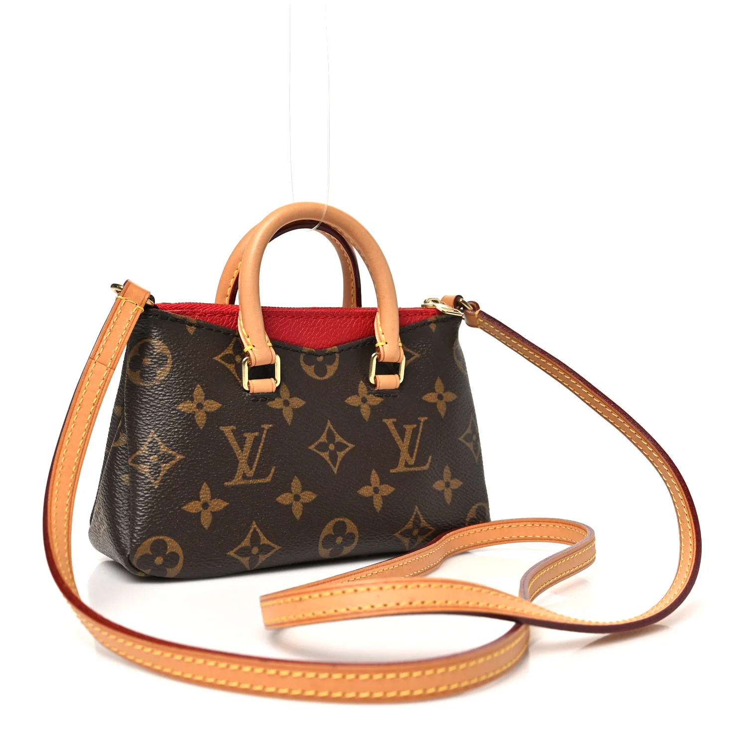 Monogram Nano Pallas Cherry