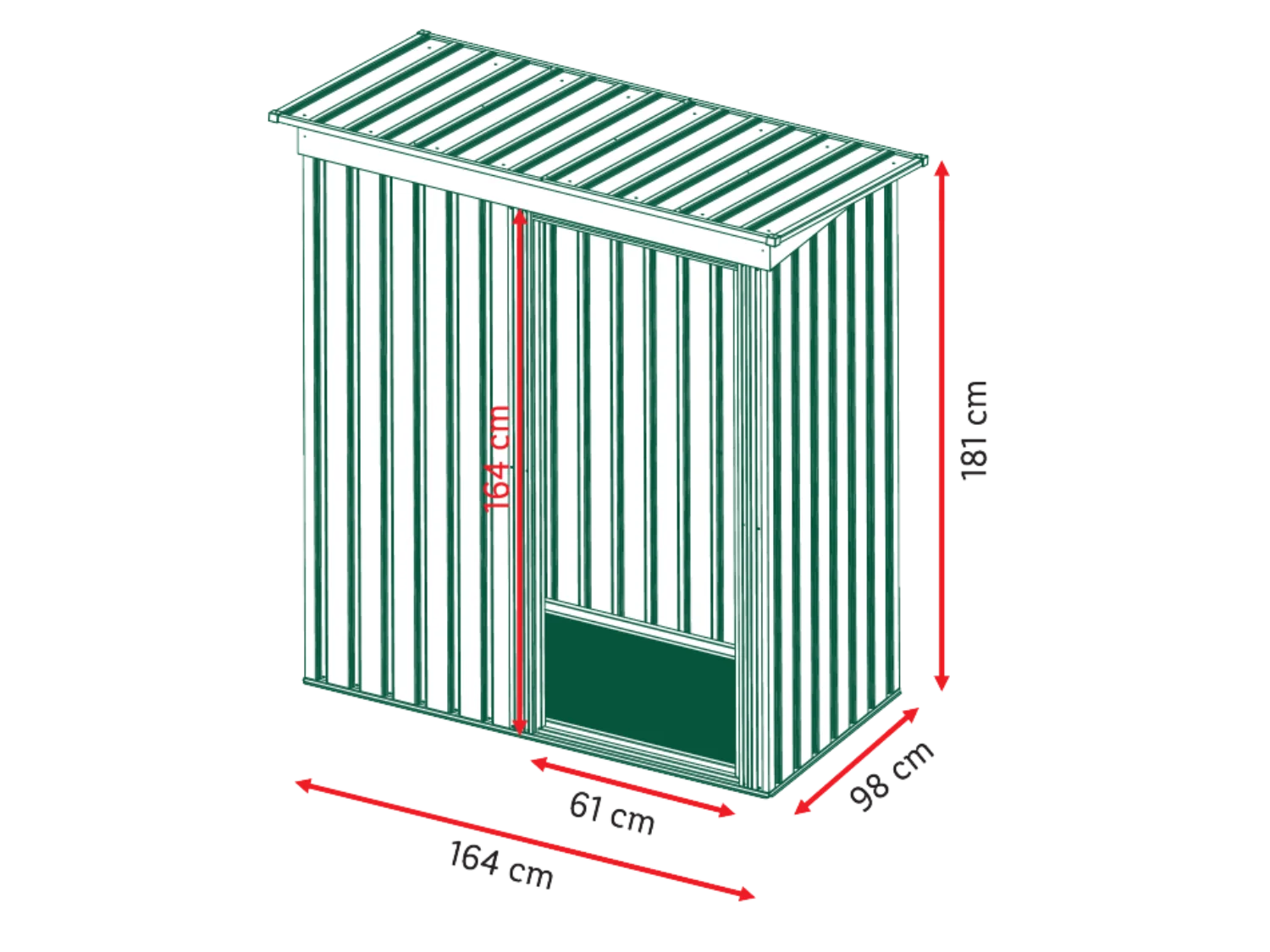 PARKSIDE Abri de jardin S, 1,4 m