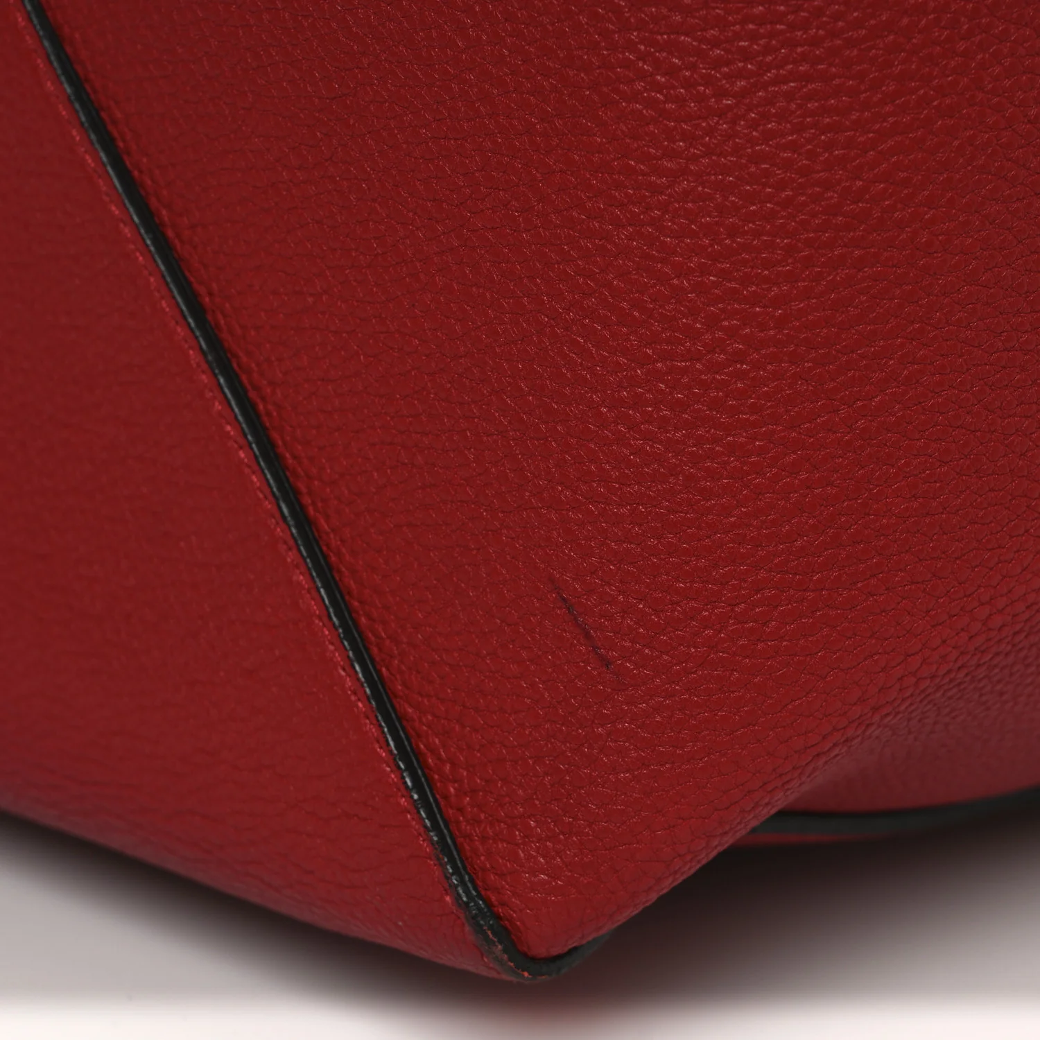 Soft Grained Calfskin Medium Belt Cabas Phantom Coquelicot