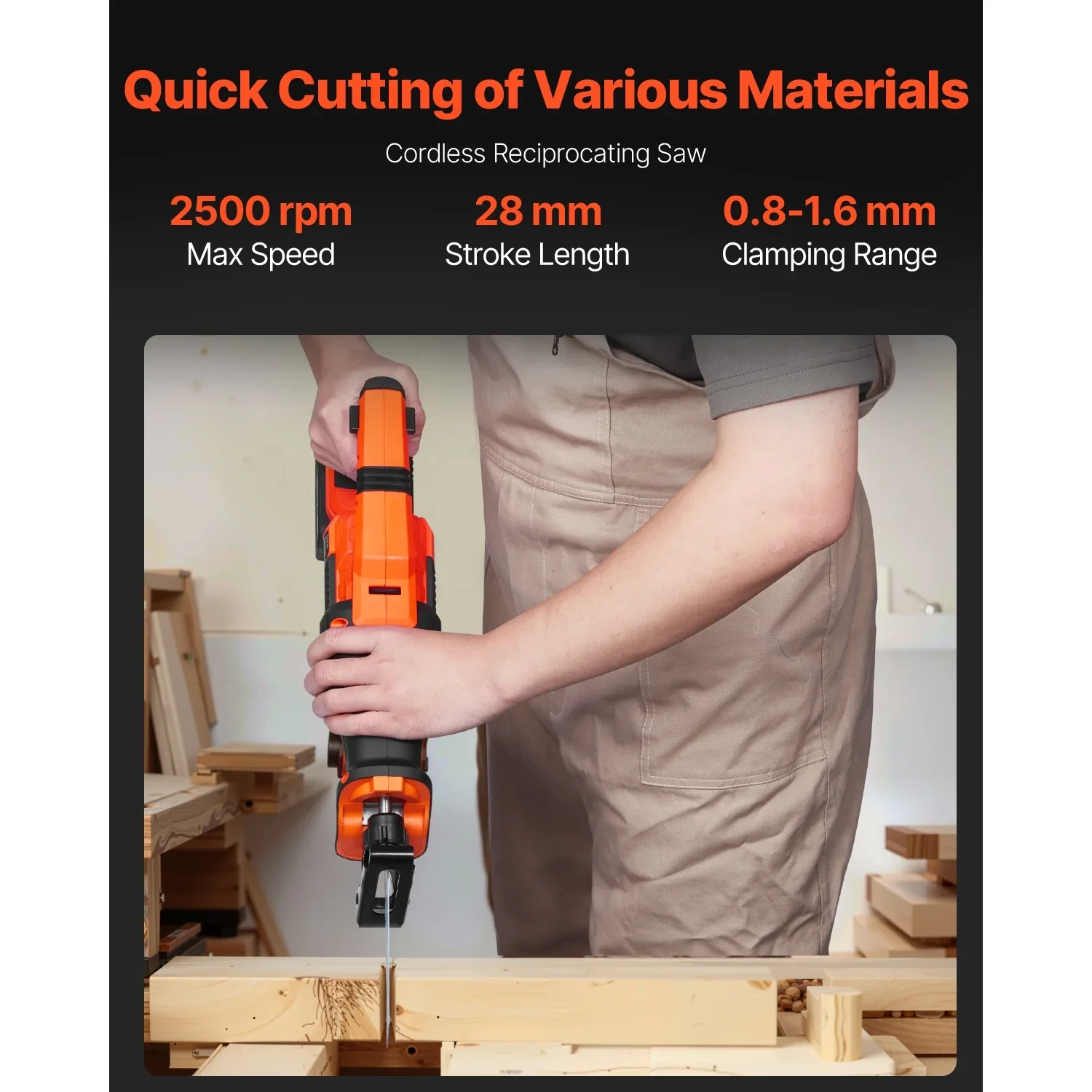 KFFKFF  Equipment Set, 20V Brushless 5-Piece Set, Wireless Power Equipment Set, Wireless Drill and Impact Driver, inclusive of 4.0 Ah Batteries, Charging Device, Reciprocal Saw, Round Saw