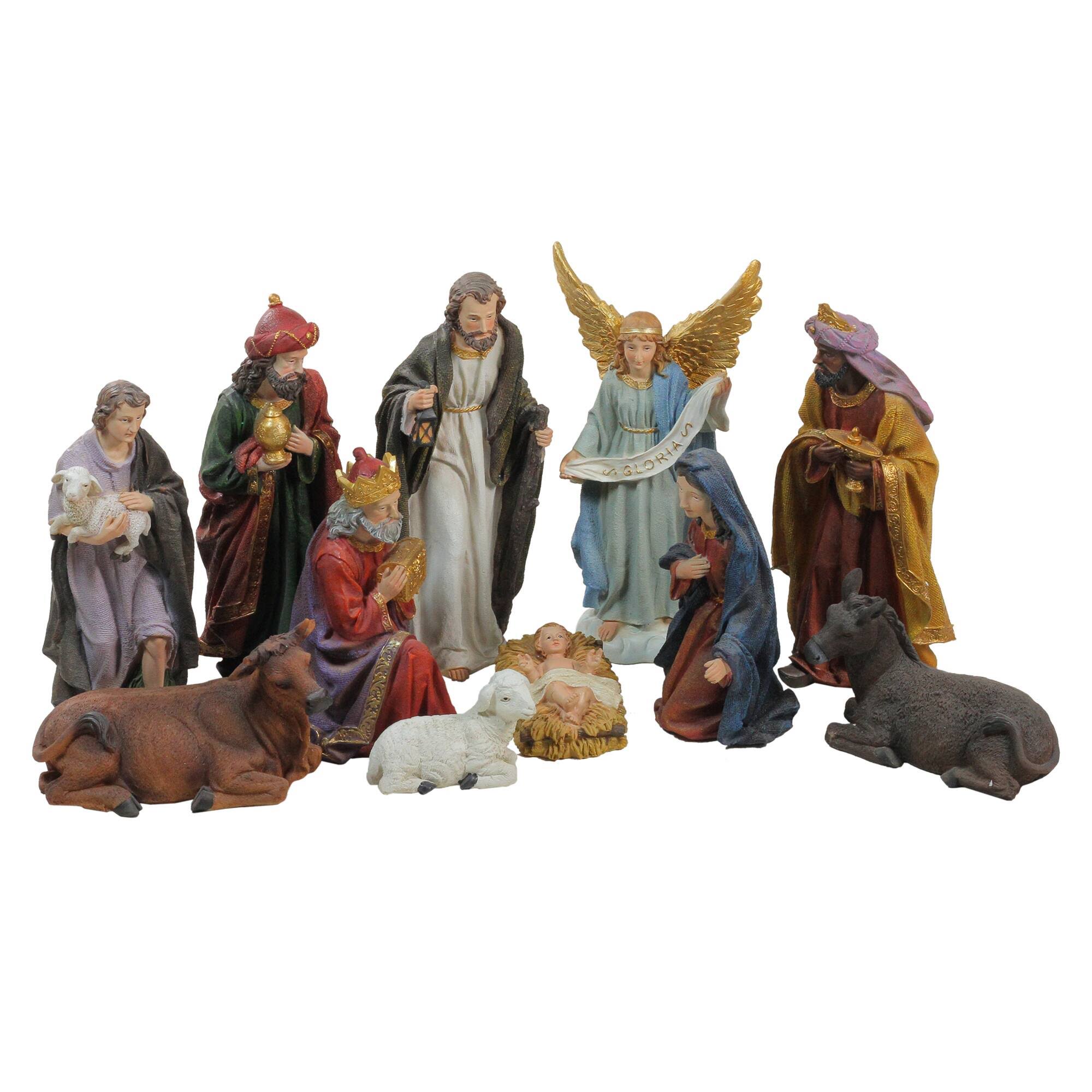 Northlight Serene Christmas Nativity 11 Piece Figure Set