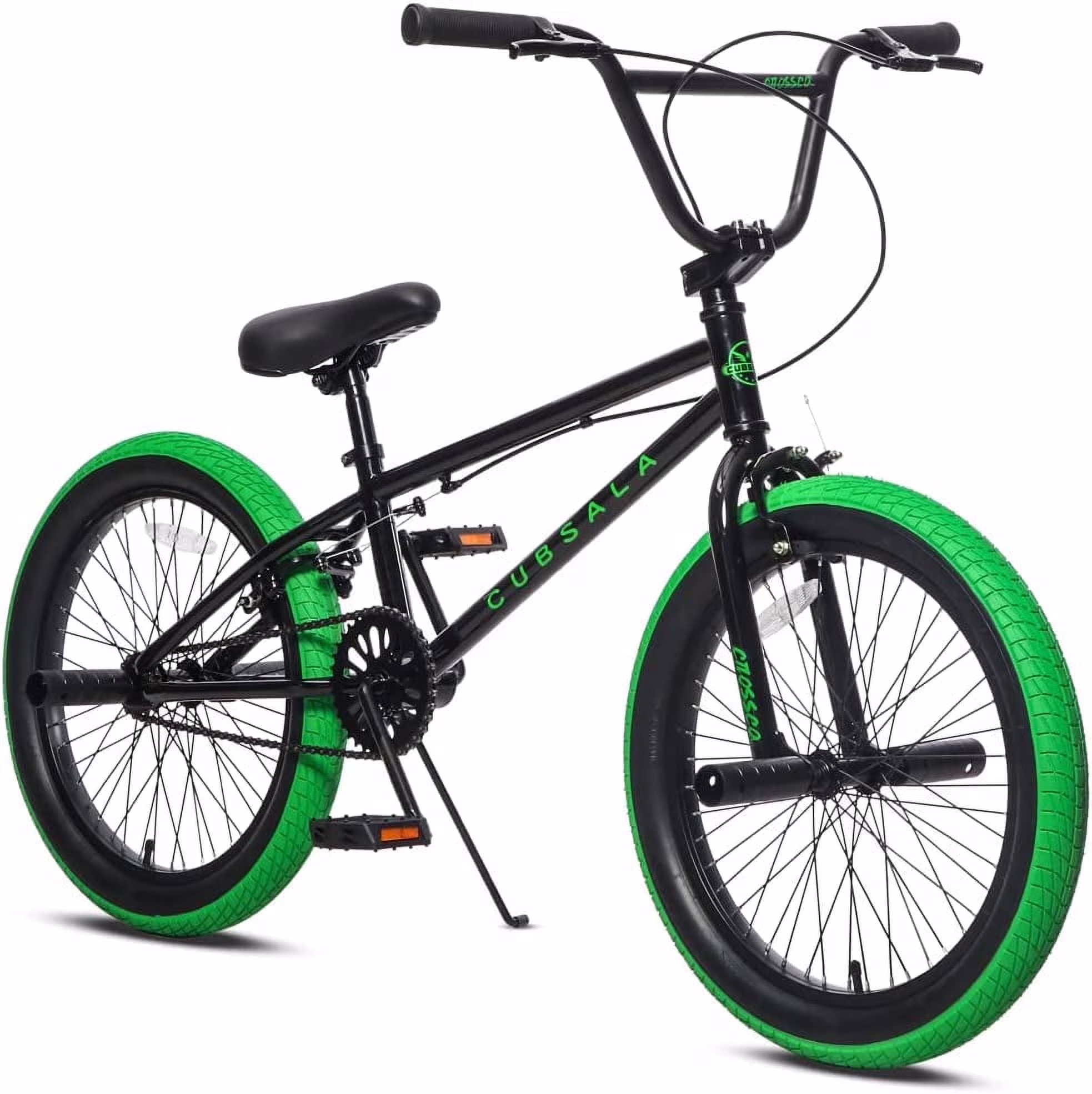 20 in Kids BMX Bike Freestylefor Age 6-14 Years Old Boys Girls with 4 Pegs,Black with Red Tires(Black with Red Tires(With Pegs)/20") - Image 5