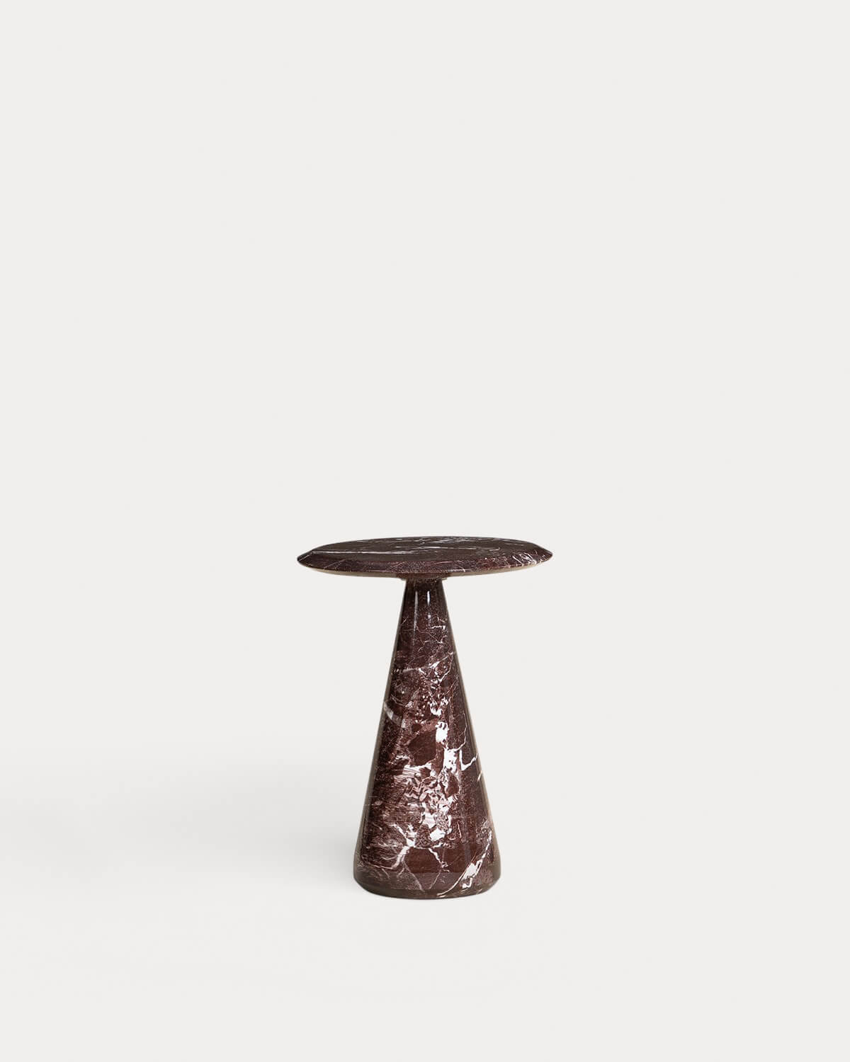 Zuna - Mesa Auxiliar de Exterior Redonda de Hormigón (Ø45 cm) Zuna