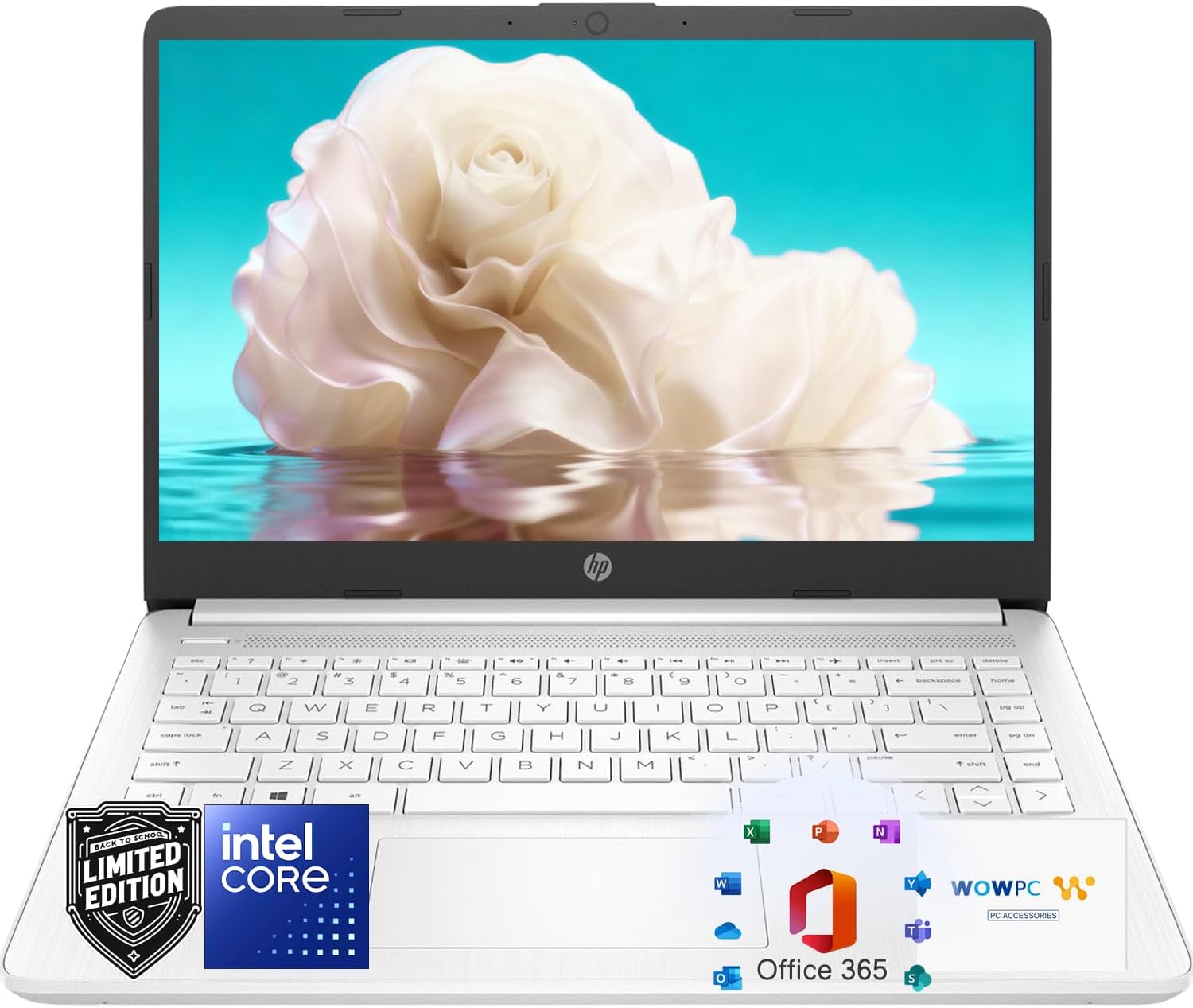 HP Ultrabook Laptop for Students and Business • Office 365 & Copilot AI • Intel 4-Core CPU • 1.1TB Storage (1TB OneDrive and 64GB SSD) • 8GB RAM • Windows 11 w/o Mouse