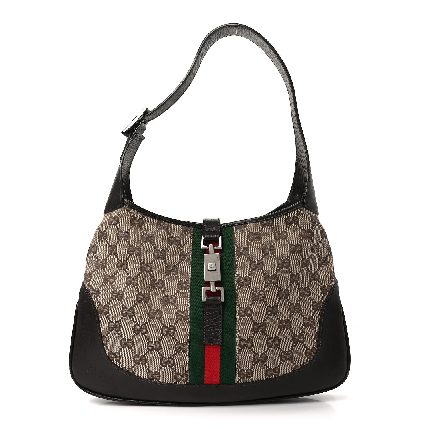 Monogram Web Jackie O Hobo Dark Brown