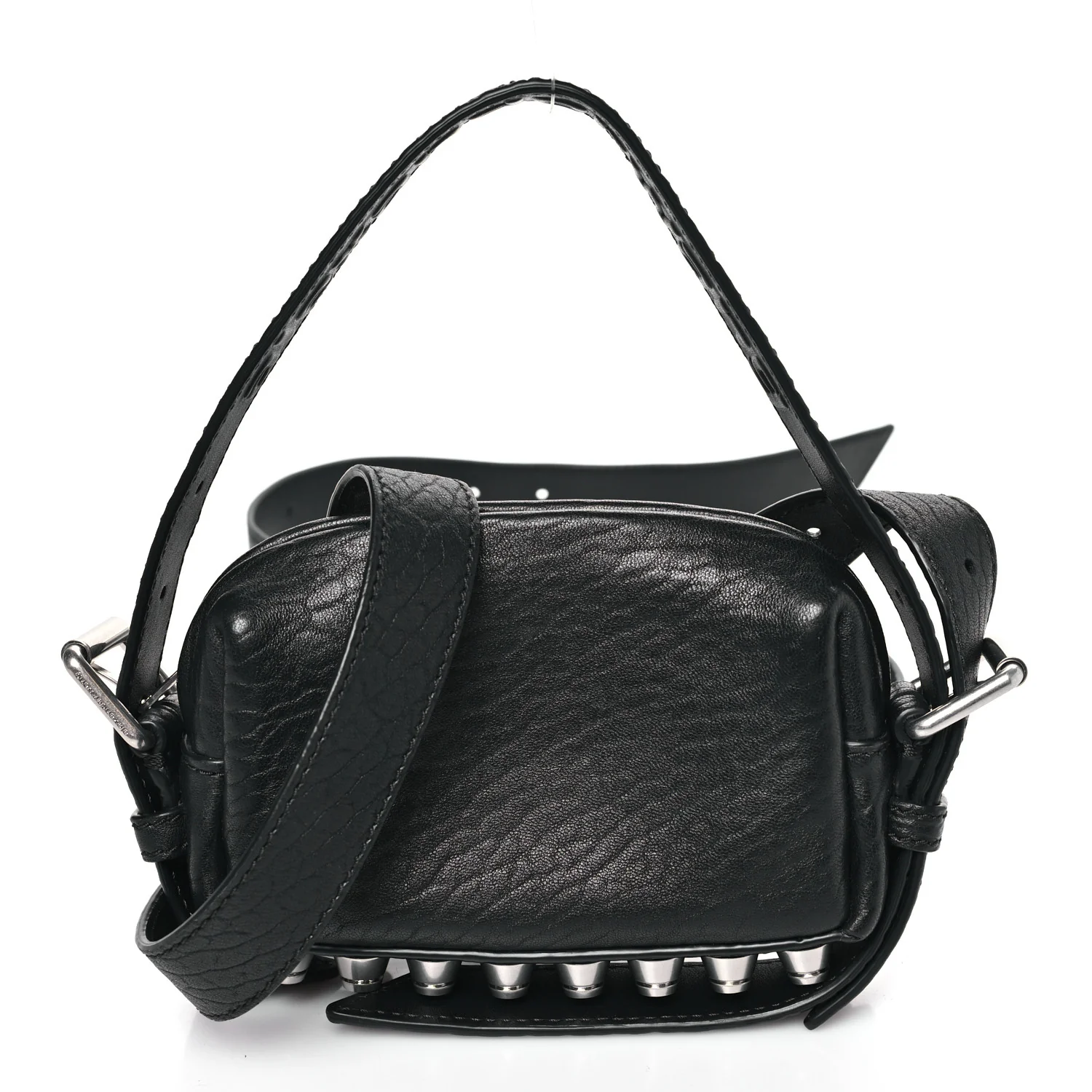 Primal Lambskin Mini Ricco Shoulder Bag Black