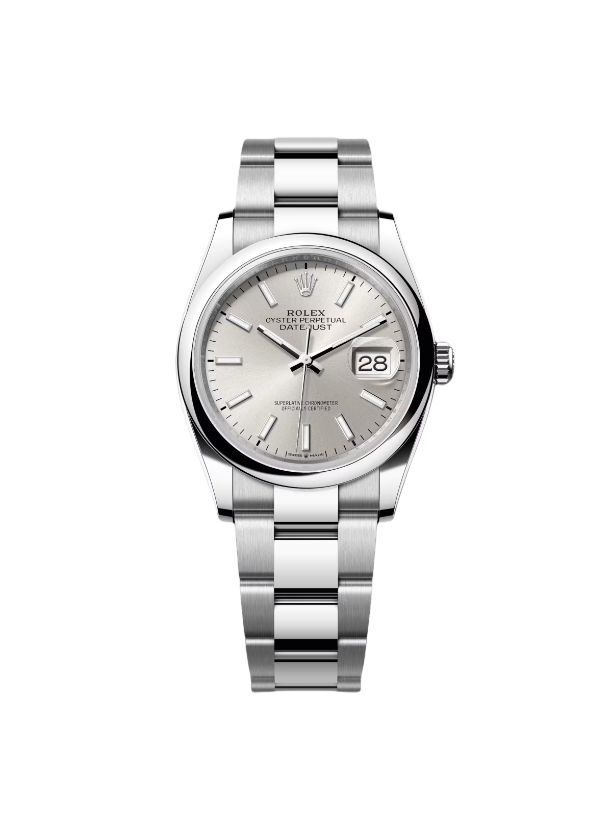 【Super Clone】RLX  Datejust 36mm 126200 Oyster Perpetual Silver Dial Jubilee Stainless Steel