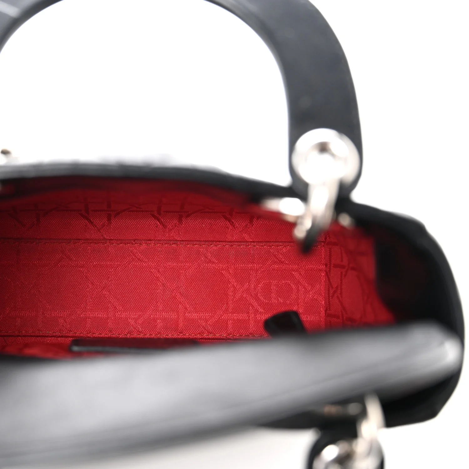 Lambskin Cannage Mini Lady Dior Black