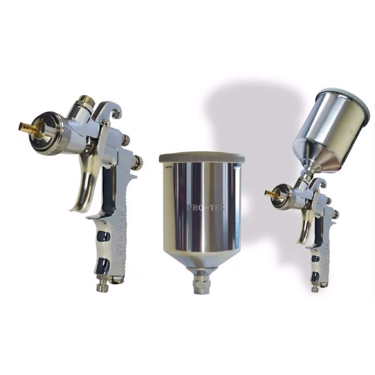 PRO-TEK GRAVITY SPRAY GUN HVLP 1.3MM/ALUMINUM CUP (600ML)
