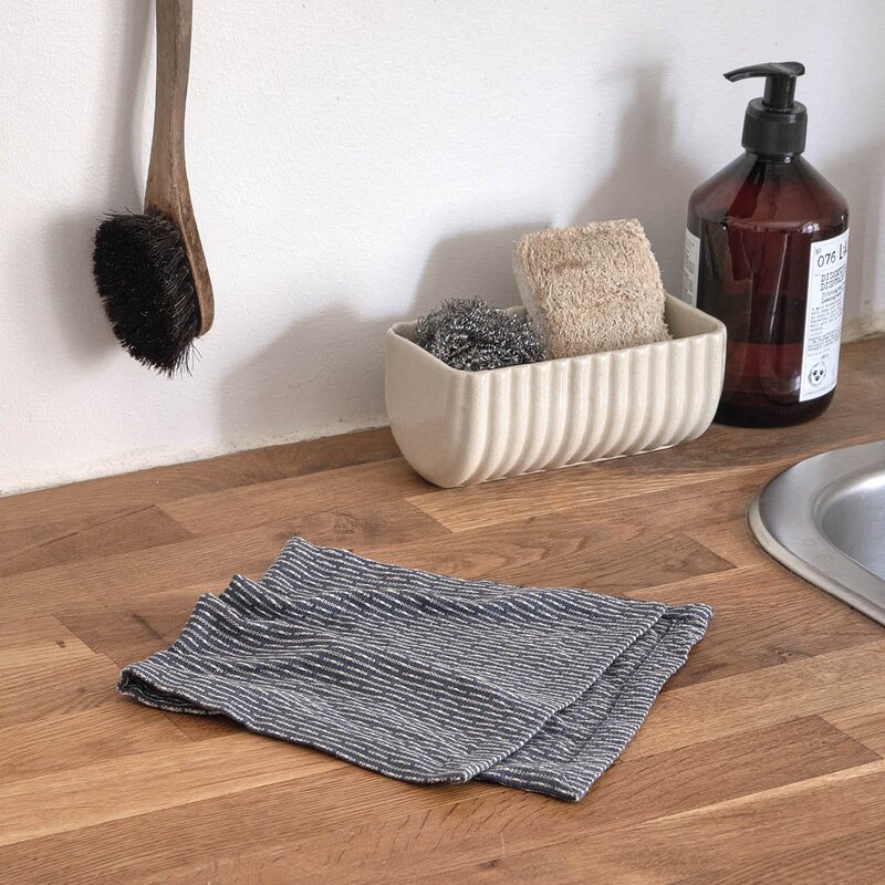 Kjøkkenklut 18x35 cm 3 stk grey blu stone