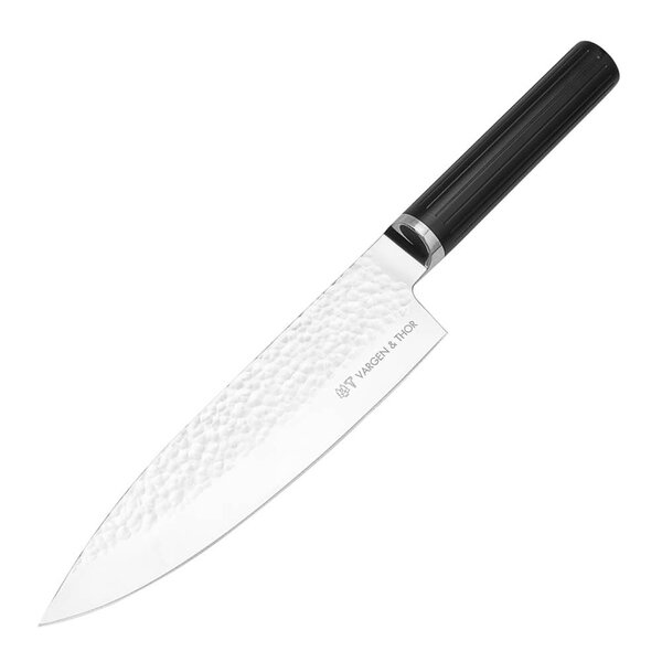 Glima kokkekniv 20 cm stål/svart