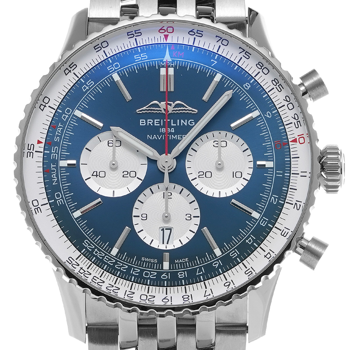 [Super Clone]Breitling AB0137211C1A1 Navitimer B01 Blue Dial - Νew