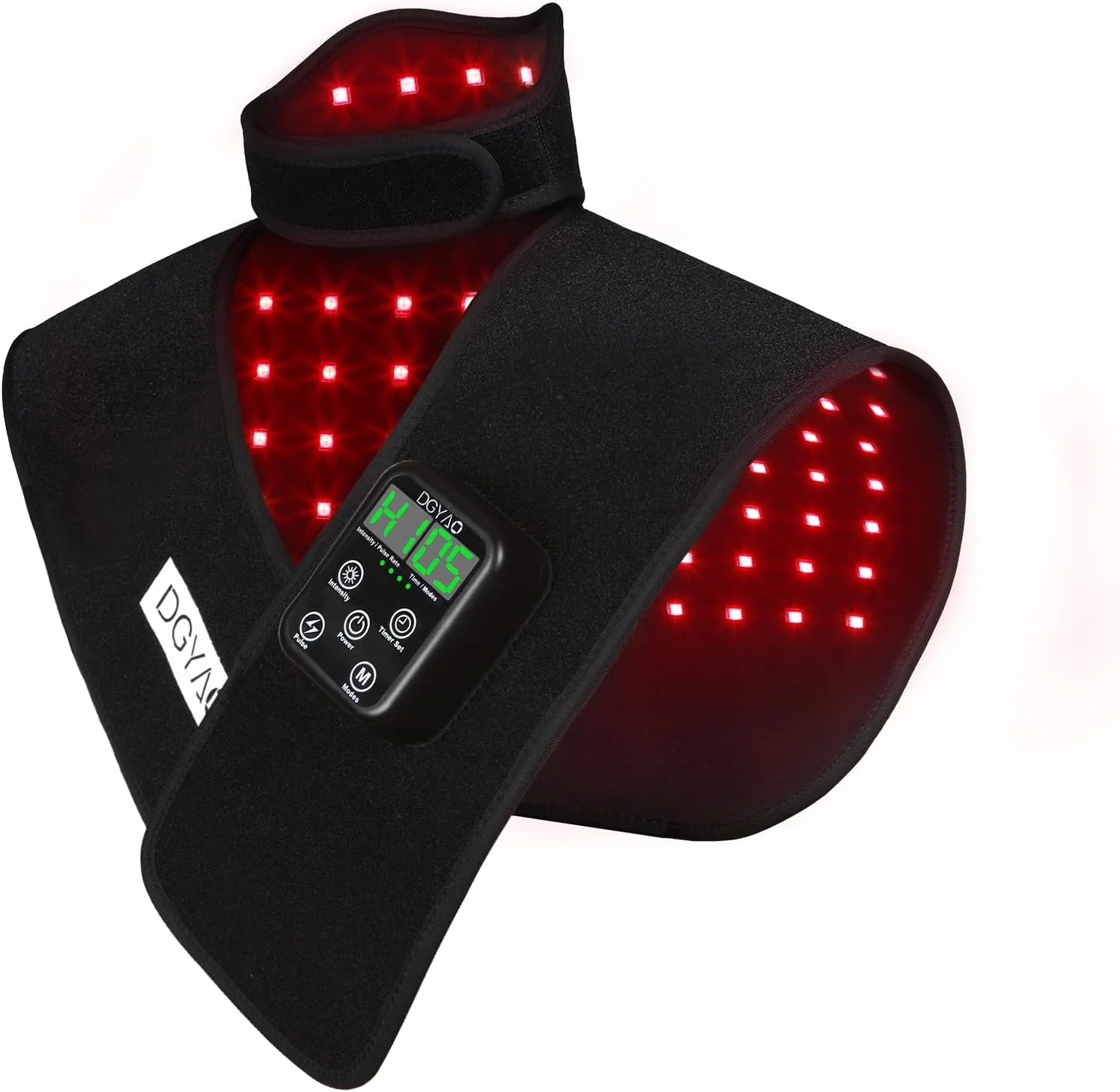 Red Light Therapy for Neck and Shoulder Pain Relief 850nm Near Infrared Therapy Set Wearable Wrap Devices for Upper Back Neck Shoulders Body Muscle Relax Home Use Treatment Pad FDA Cleared