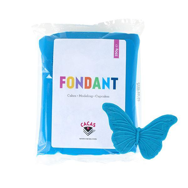 Fondant 250g blå