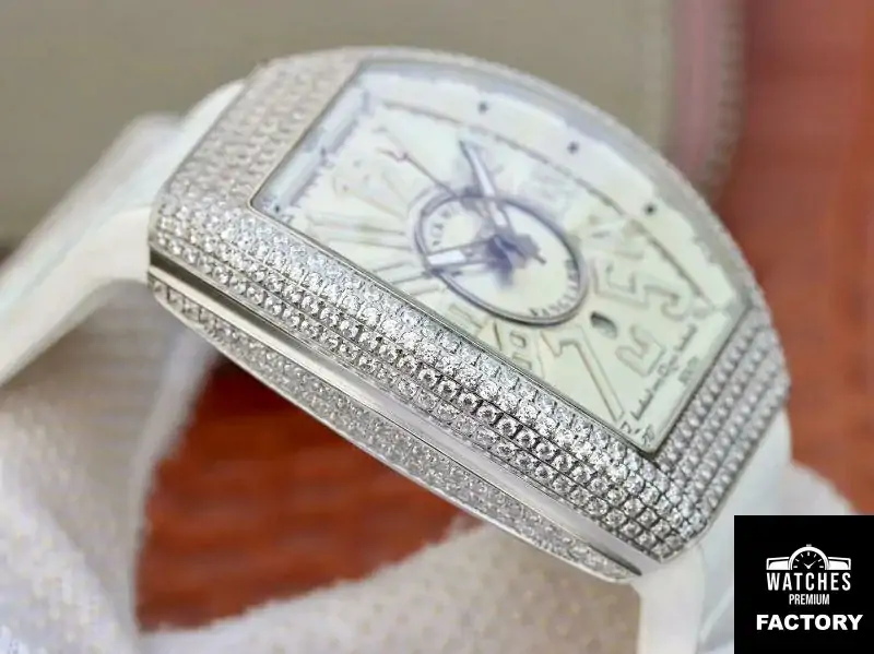 Franck Muller Vanguard V45.SC.DT.D.NBR.CD.5N.NR Silver Dial