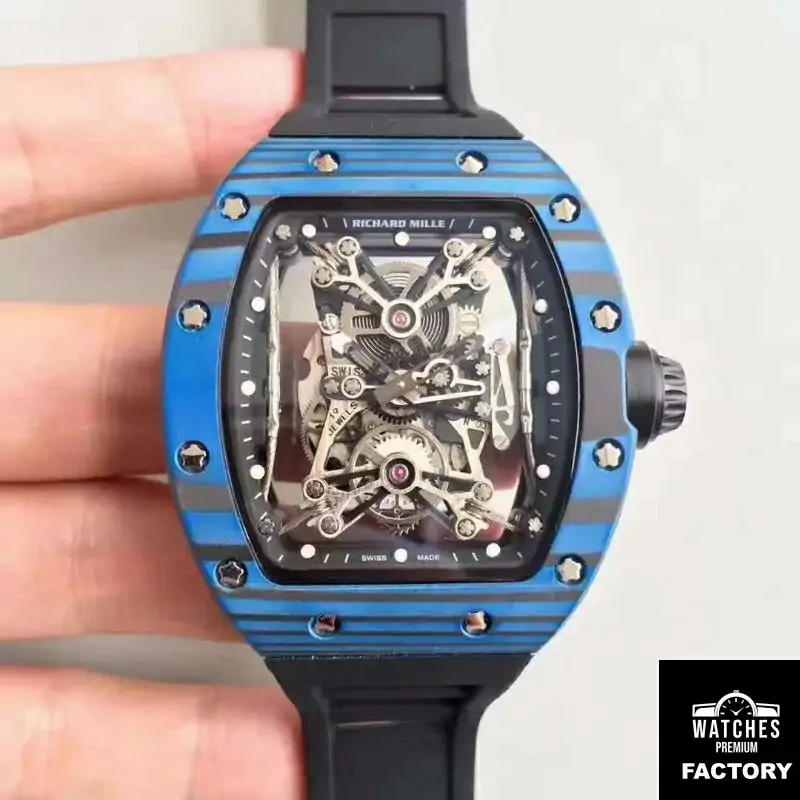 Richard Mille RM50-27-01 NTPT Blue Forged Carbon Skeleton Dial