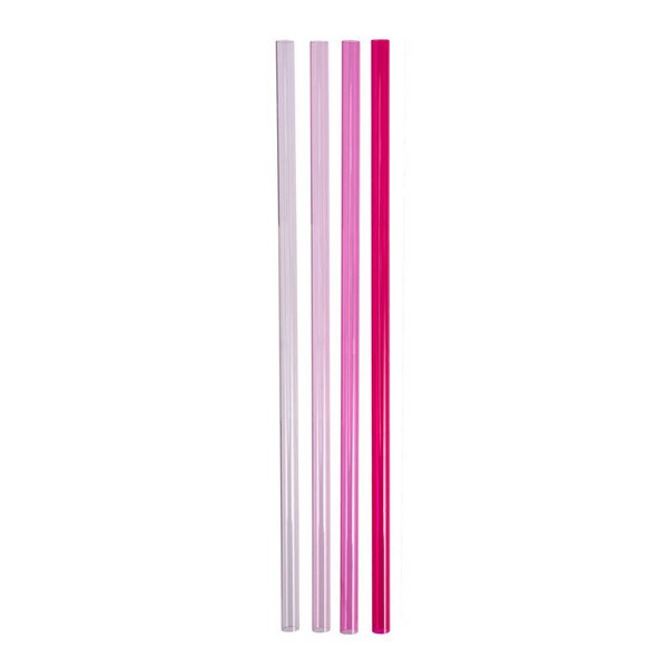 Quencher sugerør 4 stk til Quencher 1,18L rosa