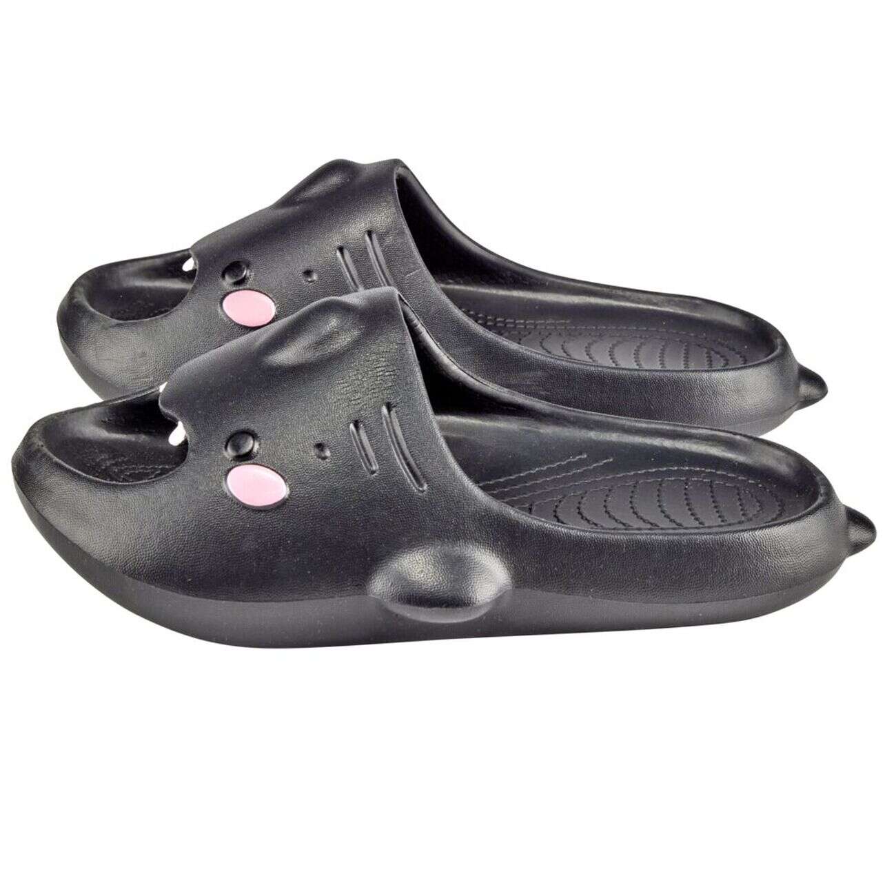 Claquettes raie manta noires 38/39