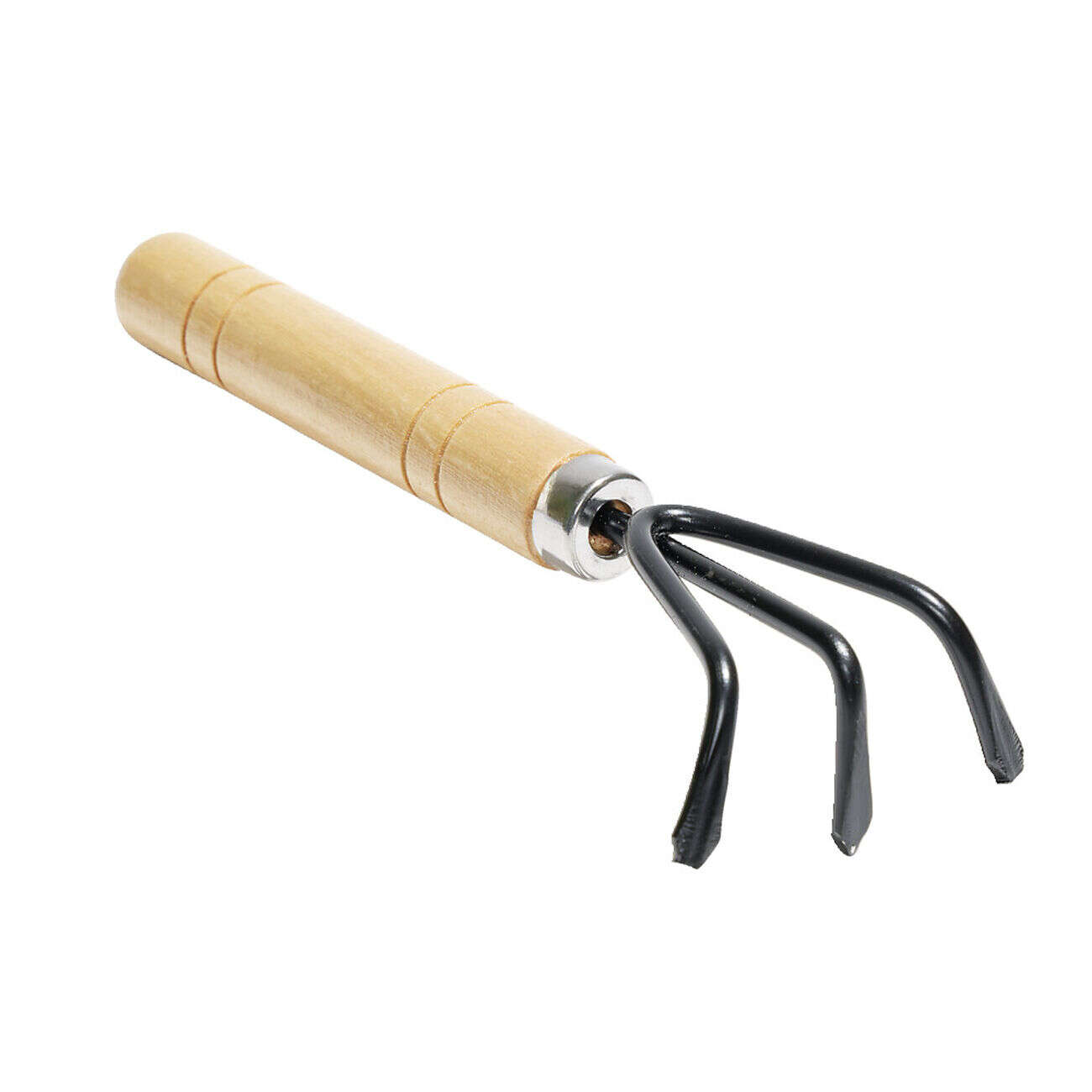 Lot de 3 outils de jardin en bois pelle/râteau/bêche