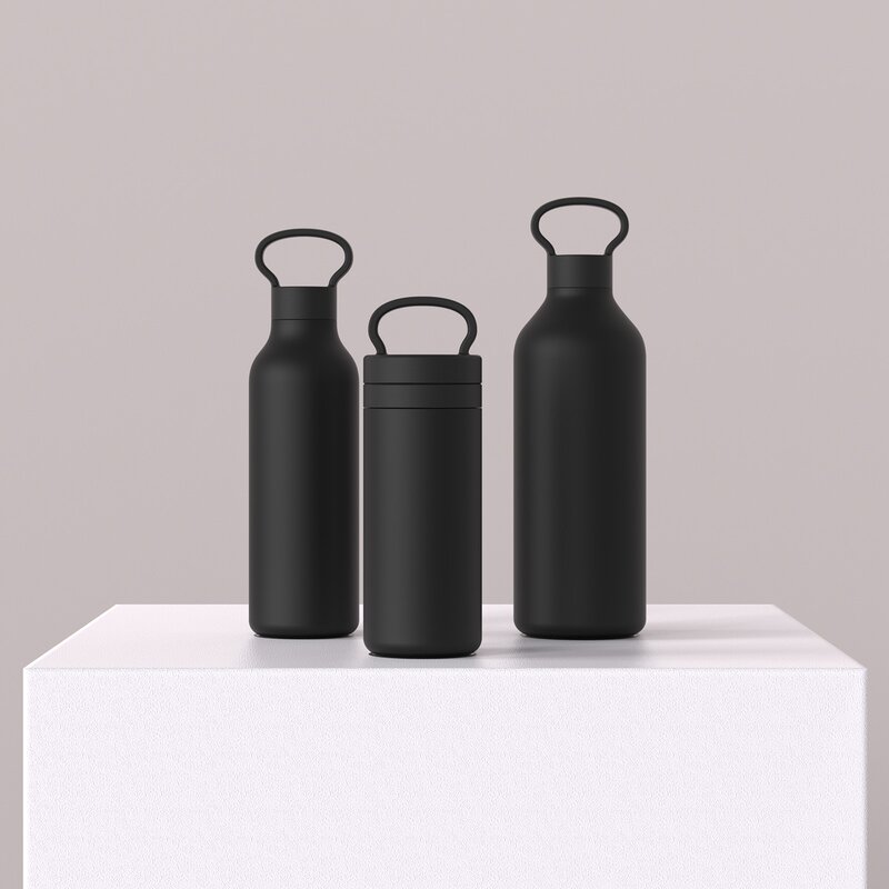 Tabi termoflaske 1L matte black