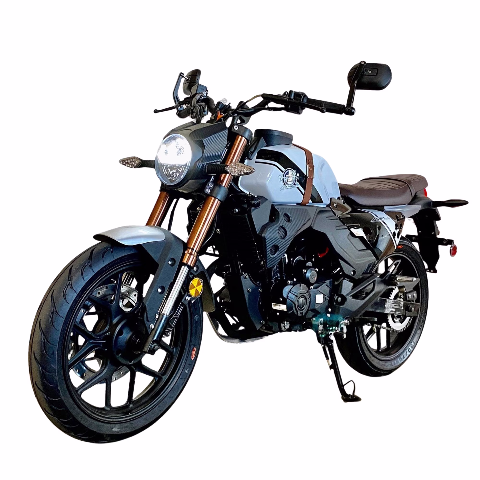 KPM 200 Motorcycle | 200cc EFI Caf�� Racer | 6-Speed Street Bike(Black) - Image 3