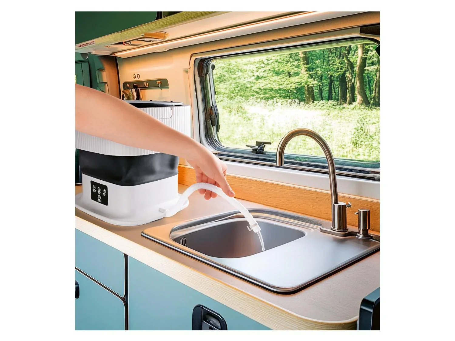 Cleanmaxx Mini-machine  laver pliable