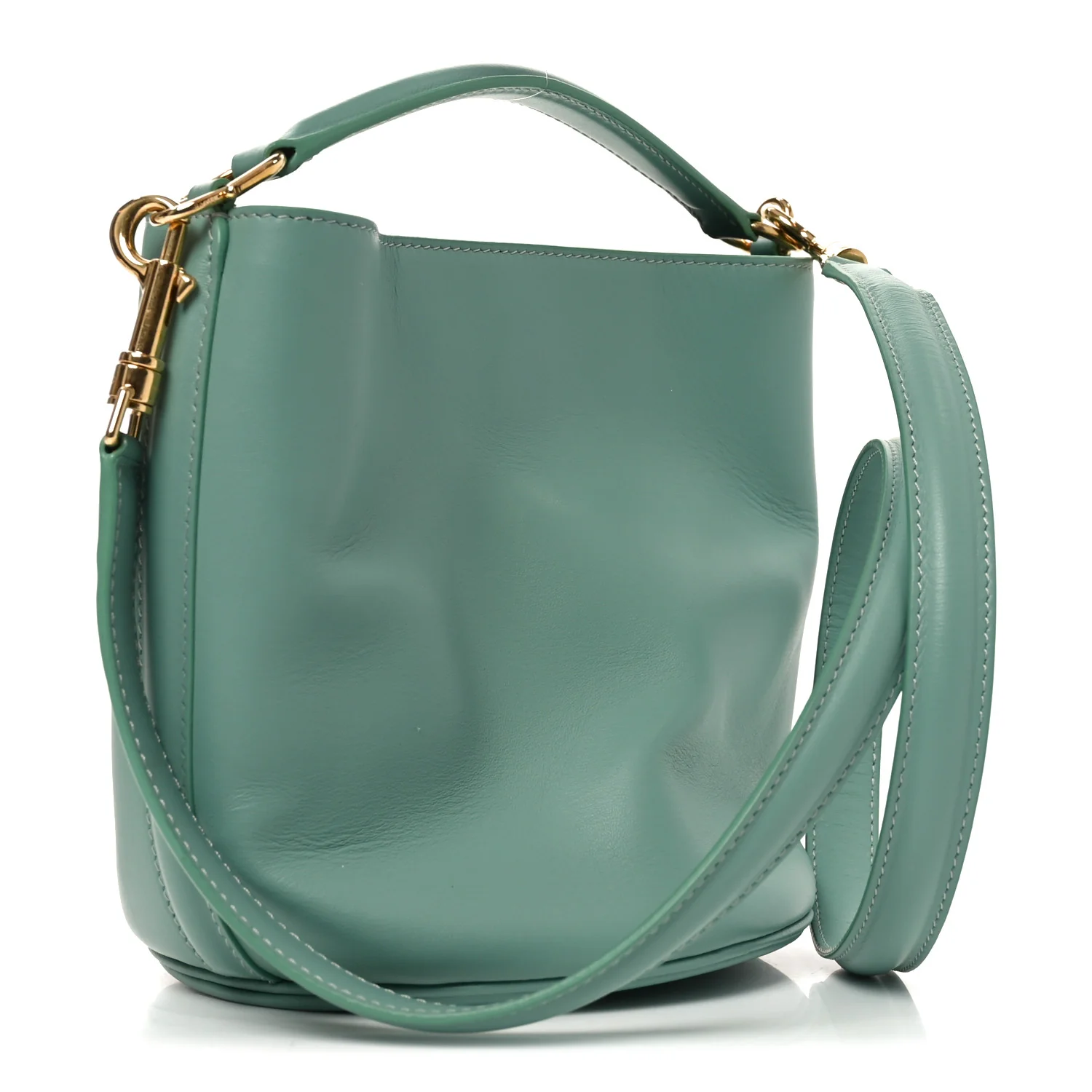 Smooth Calfskin Teen Bucket 16 Ice
