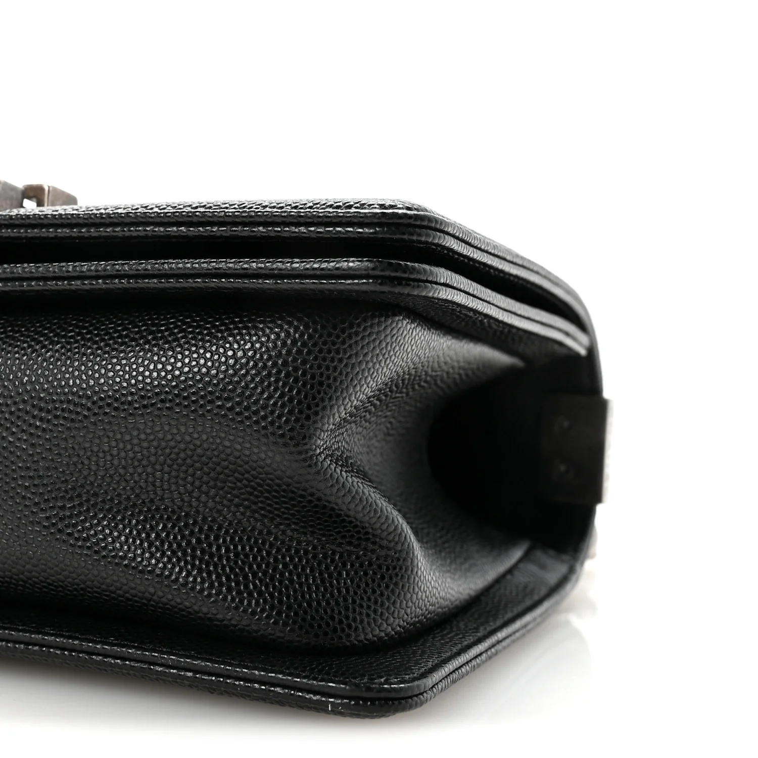 Caviar Quilted Small Boy Flap Black