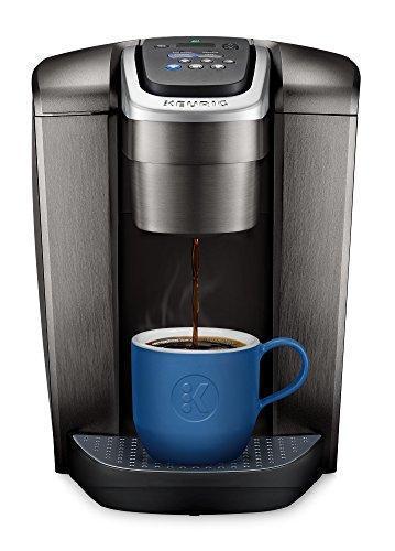 Cafetière Keurig K Elite, machine à café à dosettes K-Cup individuelles, avec possibilité de préparer du café glacé, finition ardoise brossée