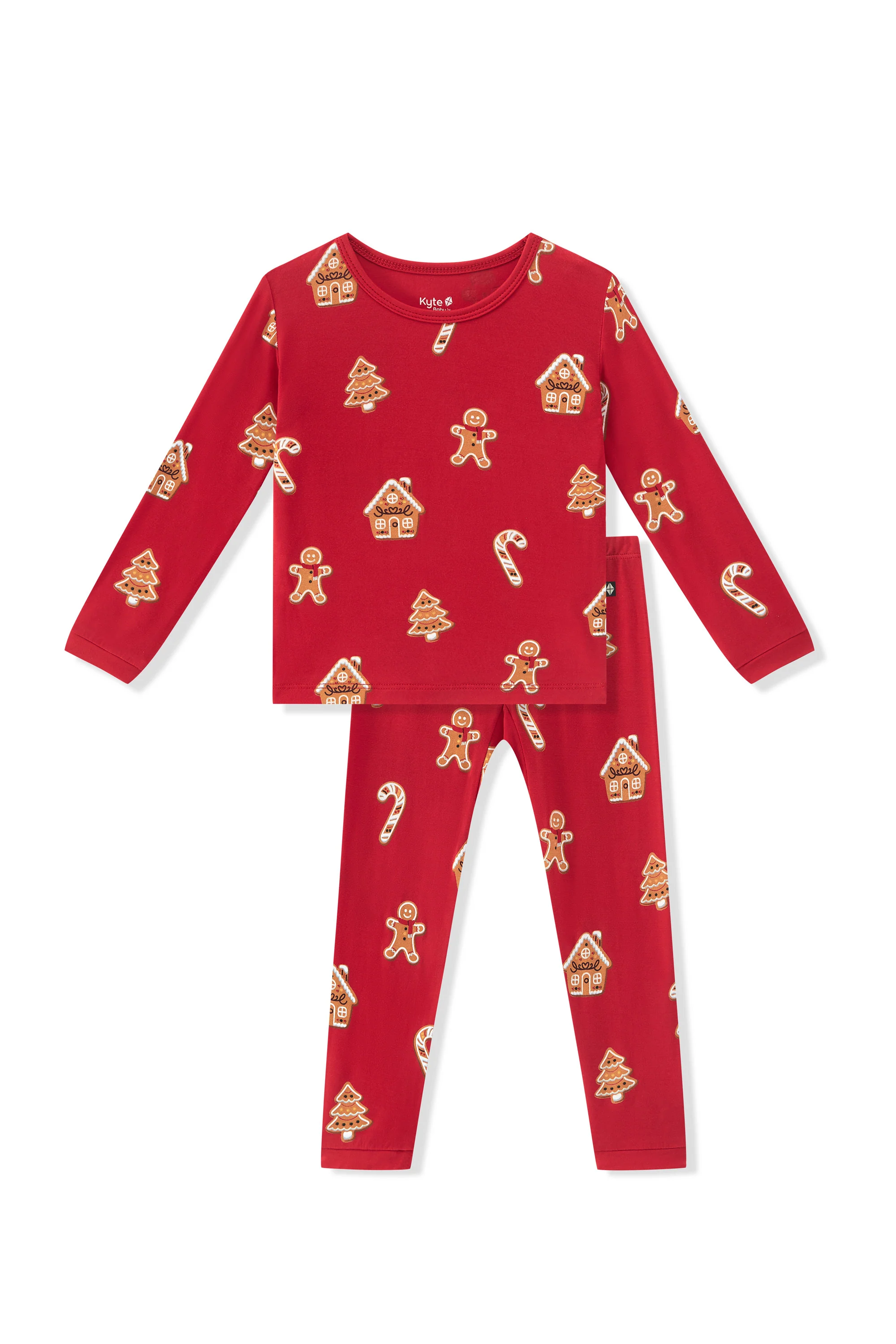 Long Sleeve Pajamas in Gingerbread