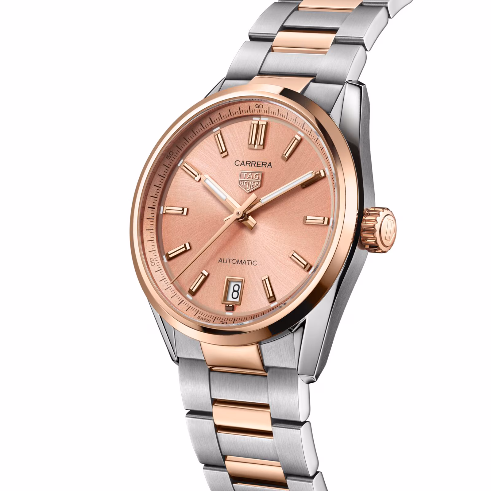 【Super Clone】TAG Heuer Carrera Date 36mm Ladies Watch Rose Gold WBN2350.BD0000