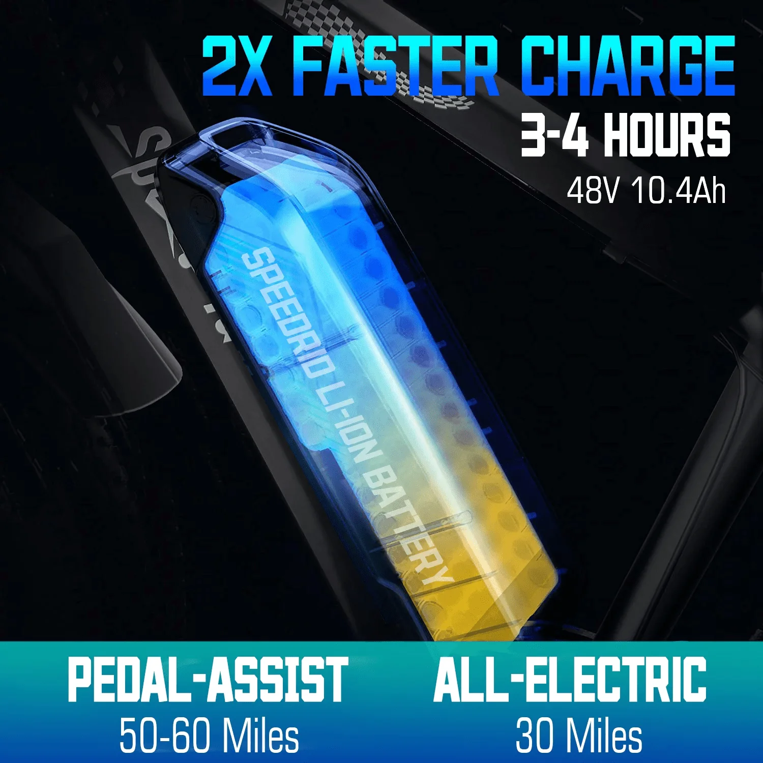 Electric Bike, 26" 4.0 Fat Tire Electric Bike for Adults 500W Adult Electric Bicycles Electric Mountain Bike w/ 48V 10.4Ah Battery and Lockable Suspension Fork Ebike for Mountain Beach Snow - Image 4