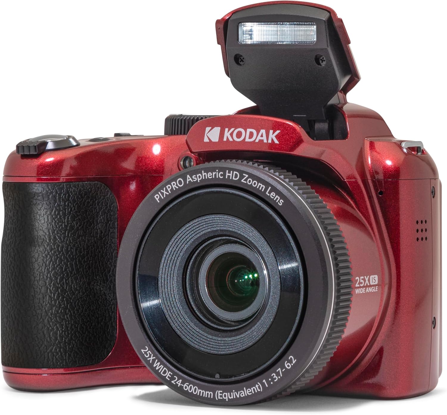 Kodak PIXPRO AZ255-RD 16MP Digital Camera 25X Optical Zoom 24mm Wide Angle Lens Optical Image Stabilization 1080P Full HD Video 3