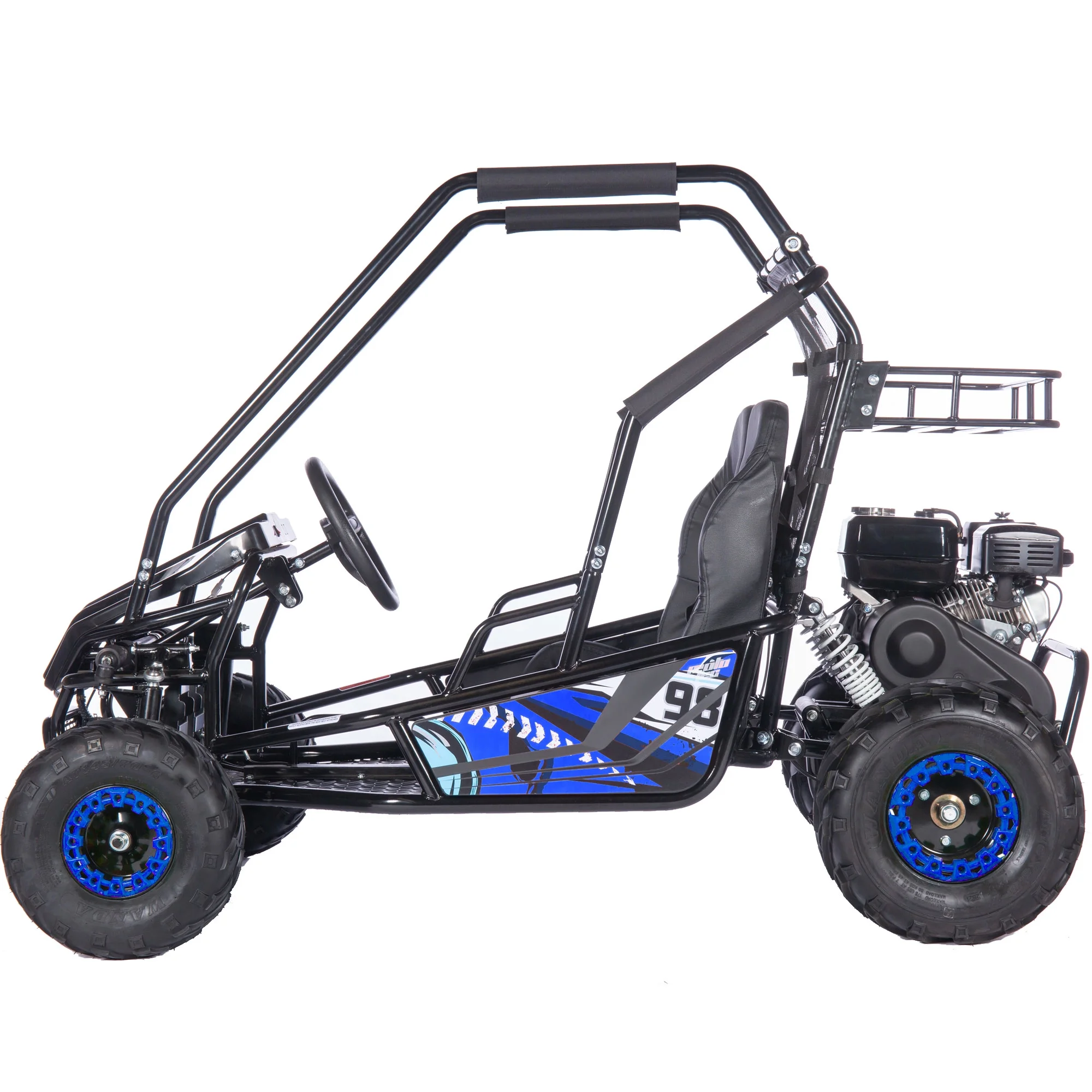 Mud XL 212cc 2 Seat Go Kart Full Suspension Blue(Blue) - Image 7