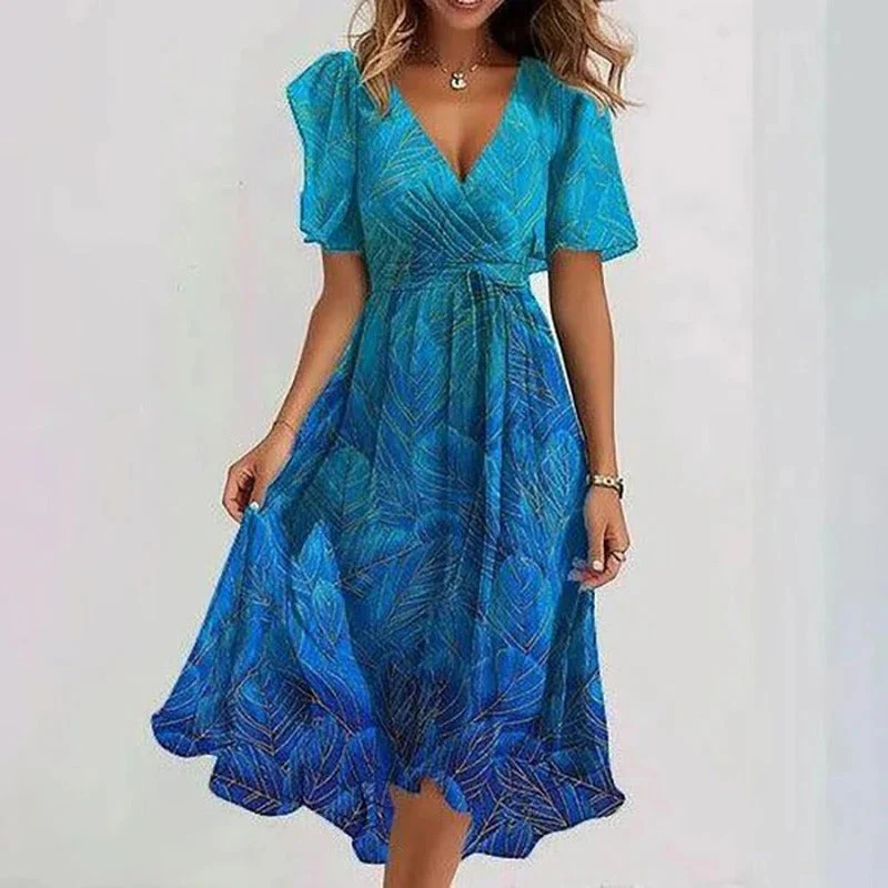 Robe féminine élégante et éclatante